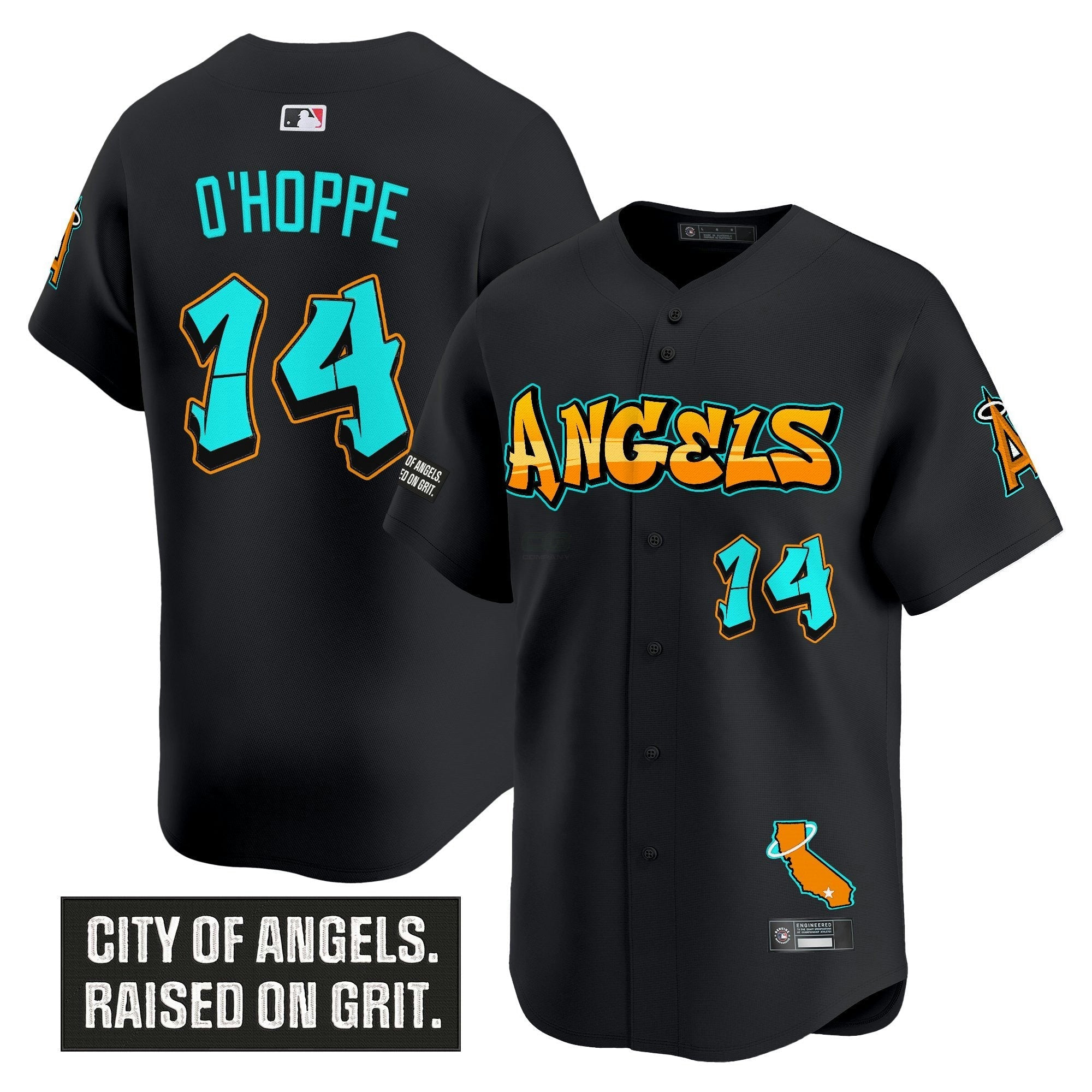 Camisa MLB Men’s Los Angeles ‘Graffiti Halo Drop Edition’ Vapor Premier Limited Jersey