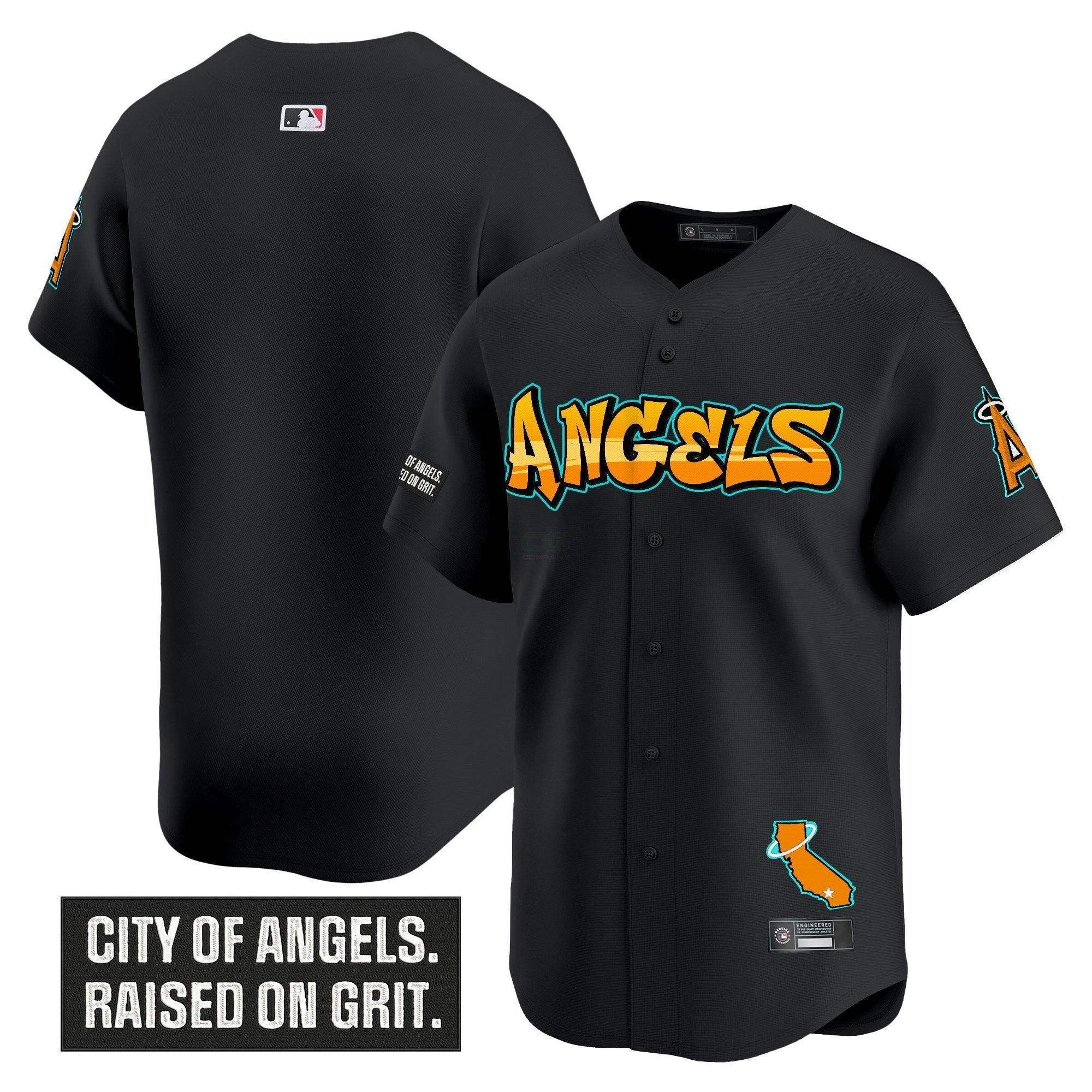 Camisa MLB Men’s Los Angeles ‘Graffiti Halo Drop Edition’ Vapor Premier Limited Jersey