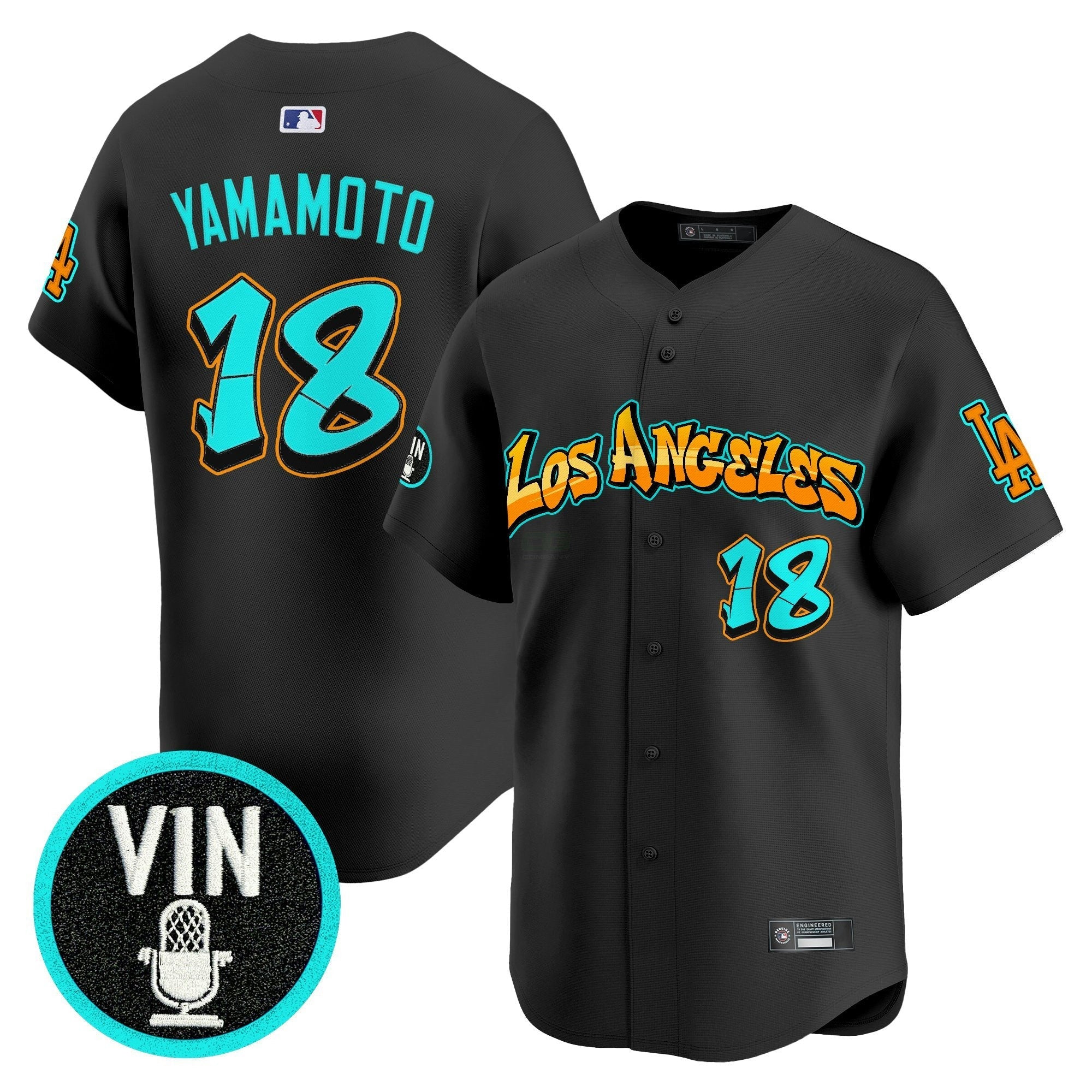Camisa MLB Men’s Los Angeles ‘Graffiti Street Style Edition’ Vapor Premier Limited Jersey