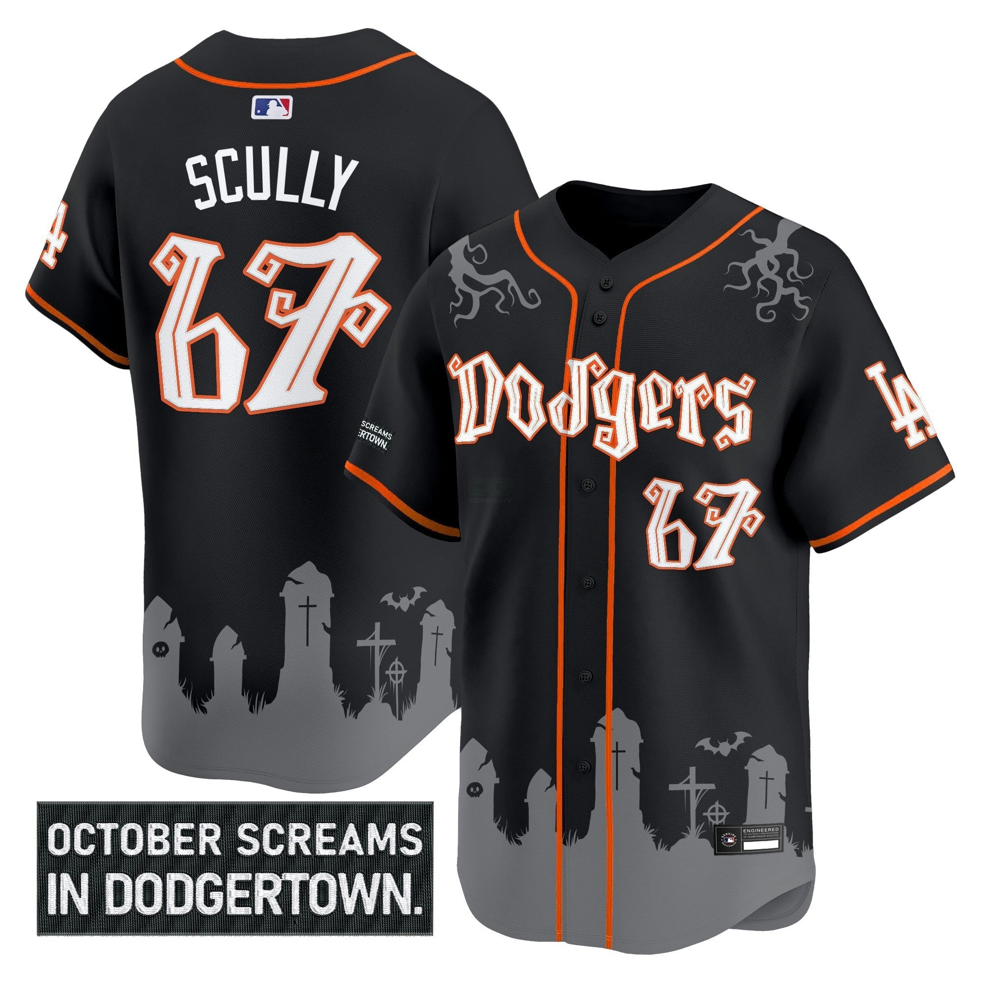 Camisa MLB Men’s Los Angeles ‘Halloween Edition’ Premier Limited Jersey – Stitched