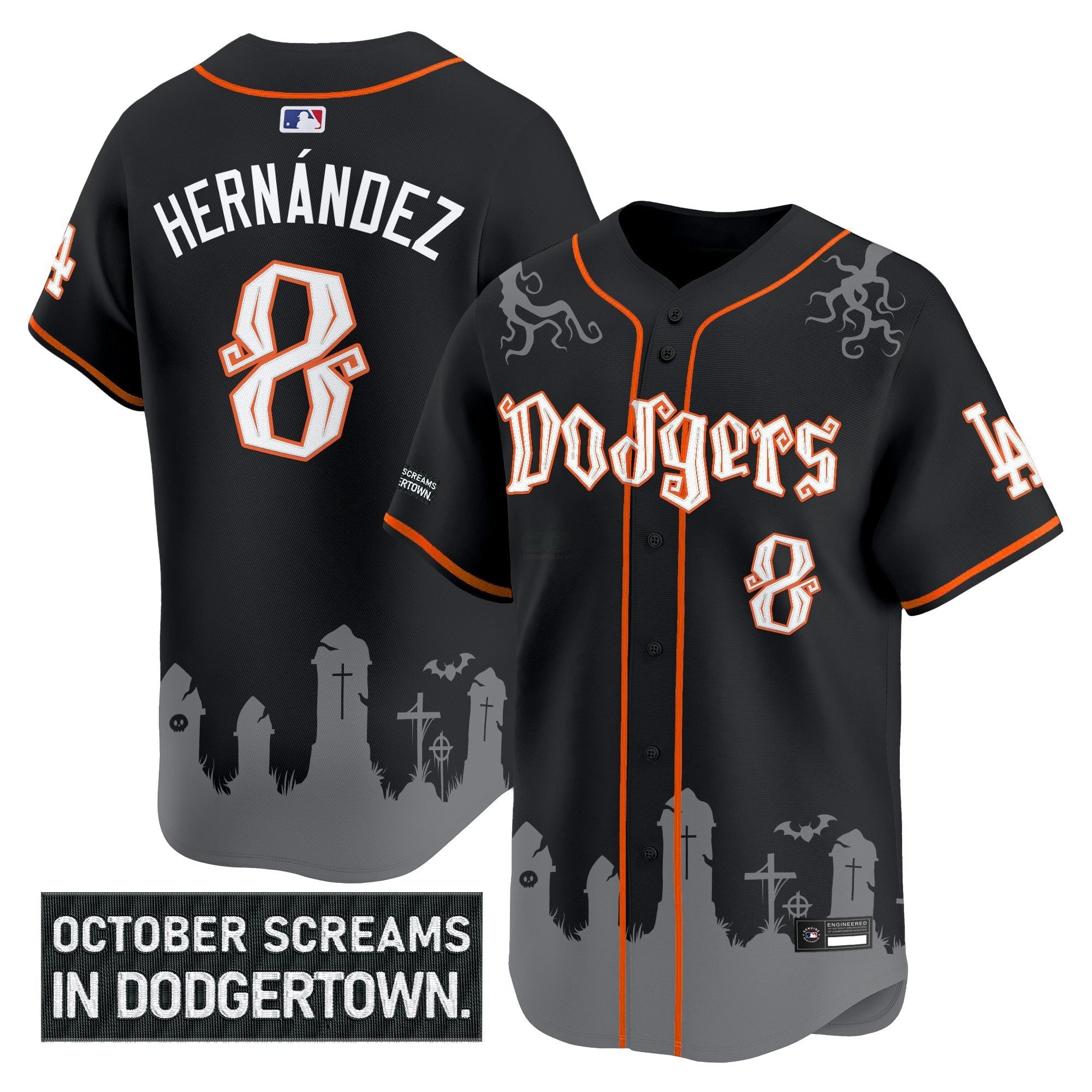Camisa MLB Men’s Los Angeles ‘Halloween Edition’ Premier Limited Jersey – Stitched