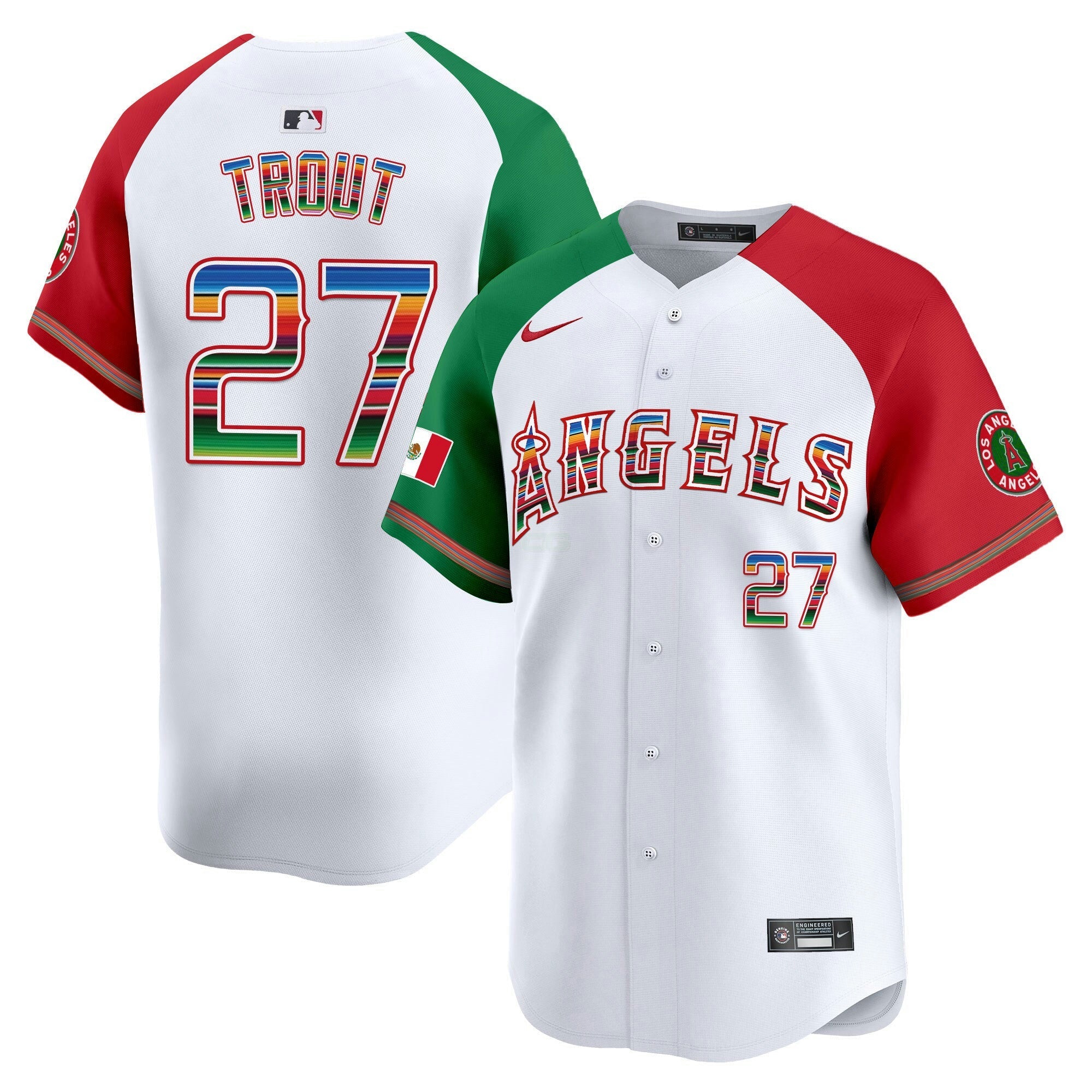 Camisa MLB Men’s Los Angeles Mexico Vapor Premier Limited Jersey