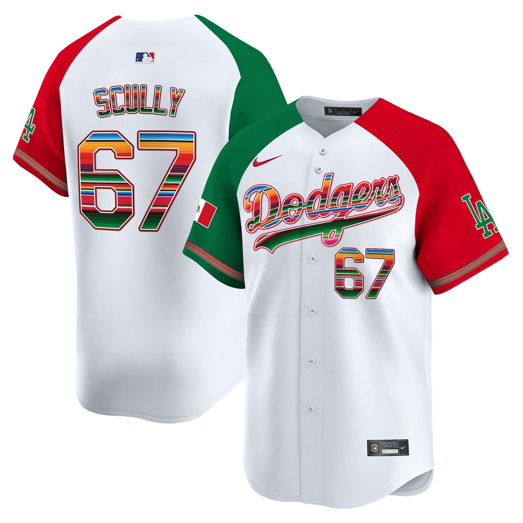 Camisa MLB Men’s Los Angeles Mexico Vapor Premier Limited Jersey