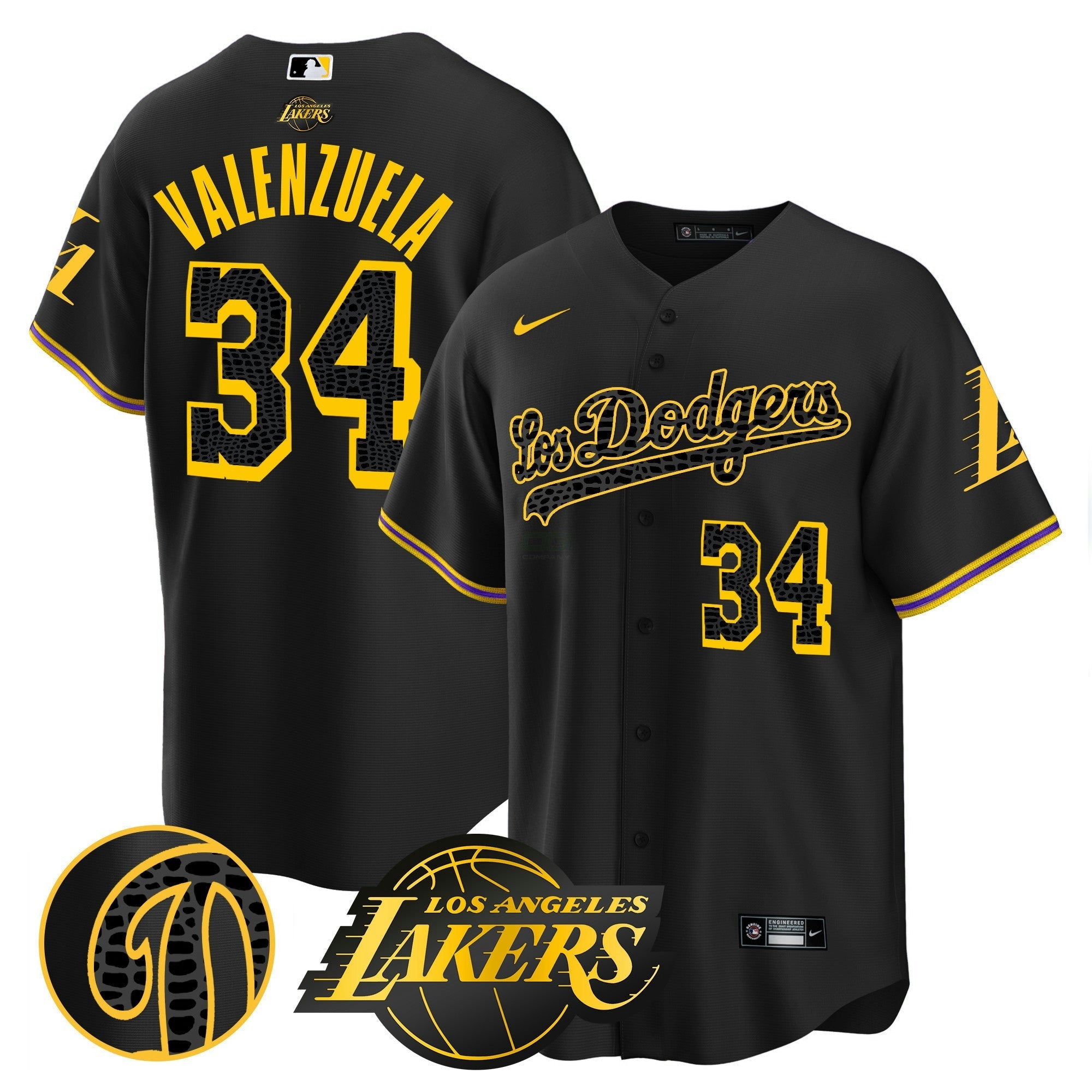 Camisa MLB Men’s Los Cool Base Mamba Jersey