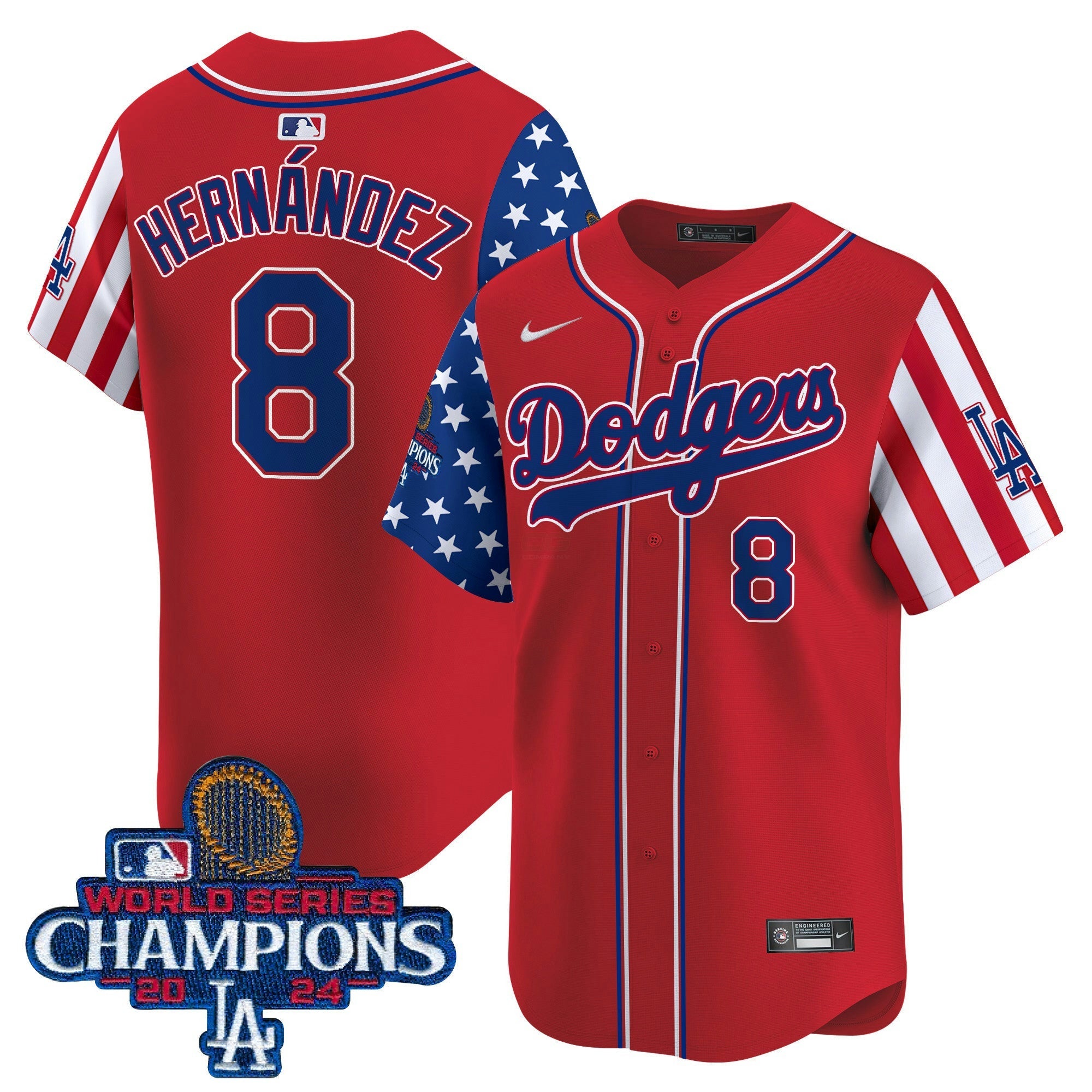 Camisa MLB Men’s Memorial Day & 2024 World Series Champions Vapor Premier Limited Jersey