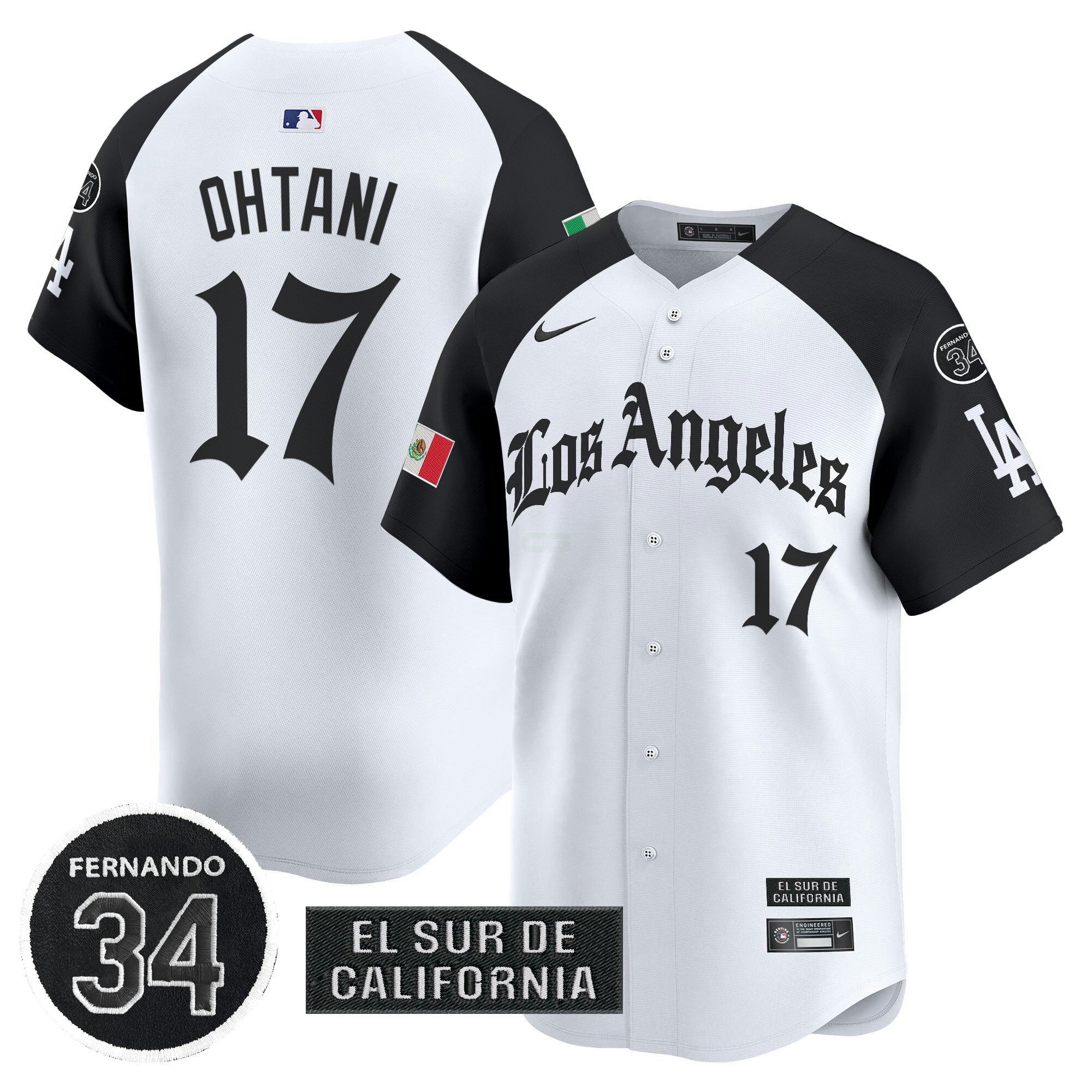 Camisa MLB Men’s Mexico 2025 LA Gothic Style Vapor Premier Limited Jersey