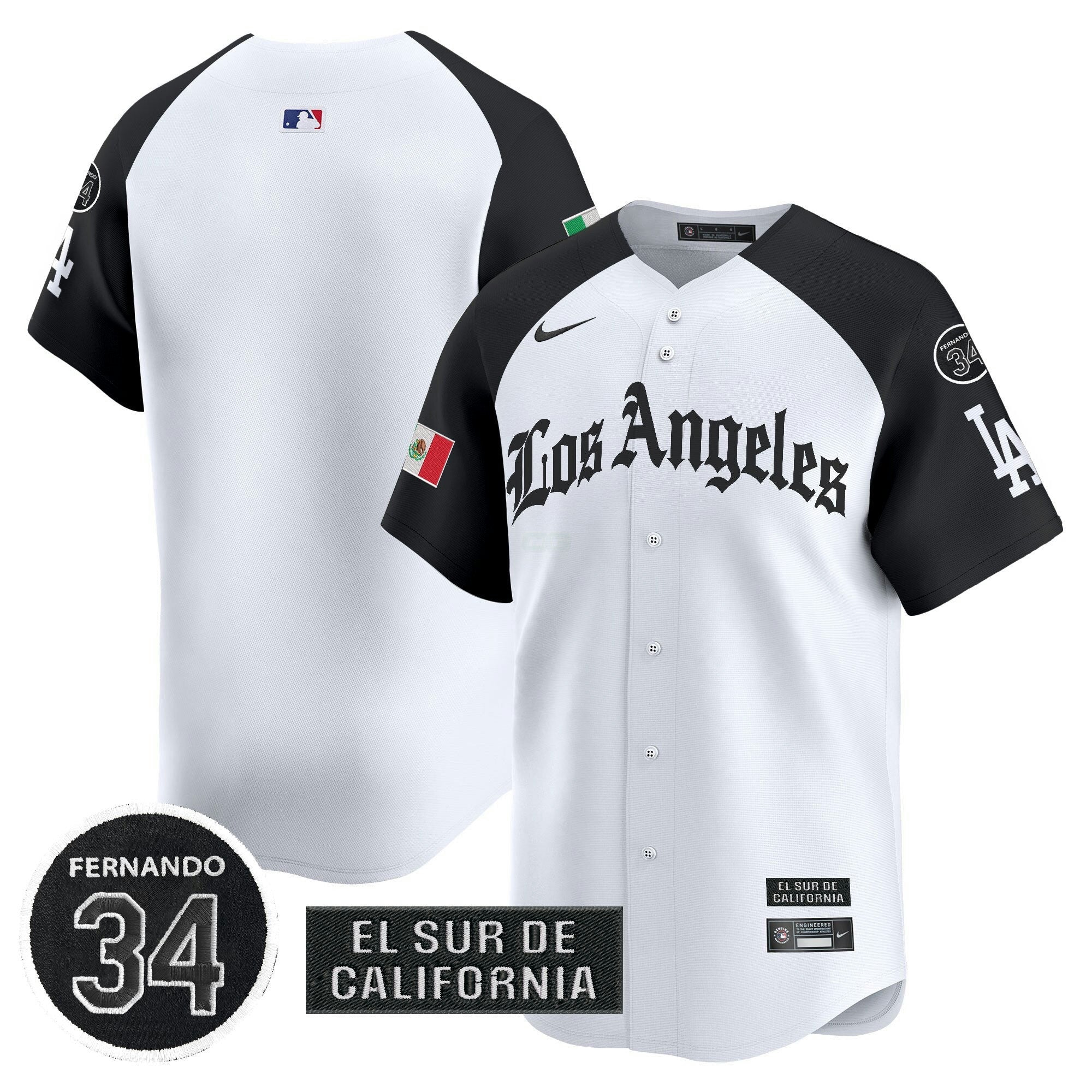 Camisa MLB Men’s Mexico 2025 LA Gothic Style Vapor Premier Limited Jersey