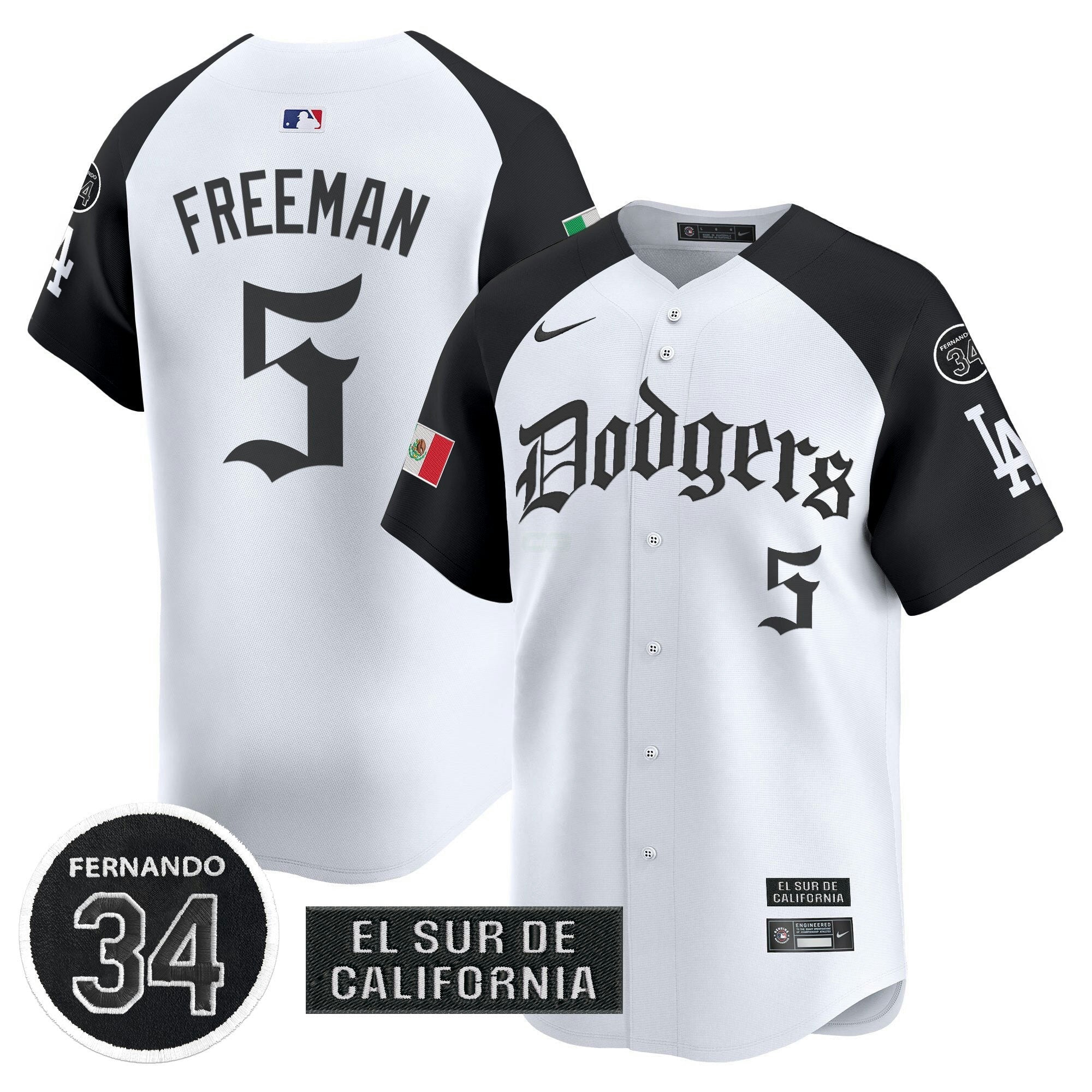 Camisa MLB Men’s Mexico 2025 LA Gothic Style Vapor Premier Limited Jersey V2