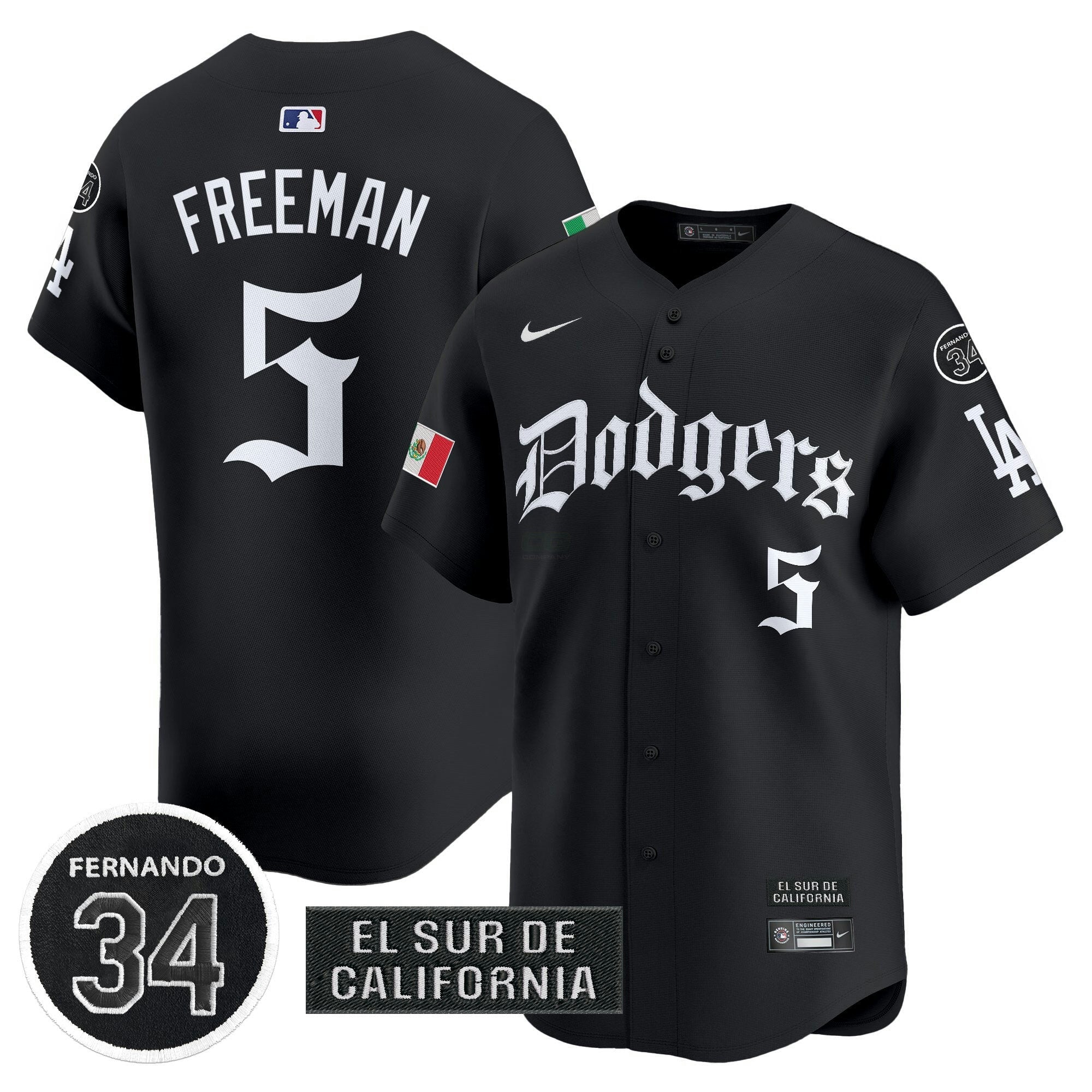Camisa MLB Men’s Mexico 2025 LA Gothic Style Vapor Premier Limited Jersey V2