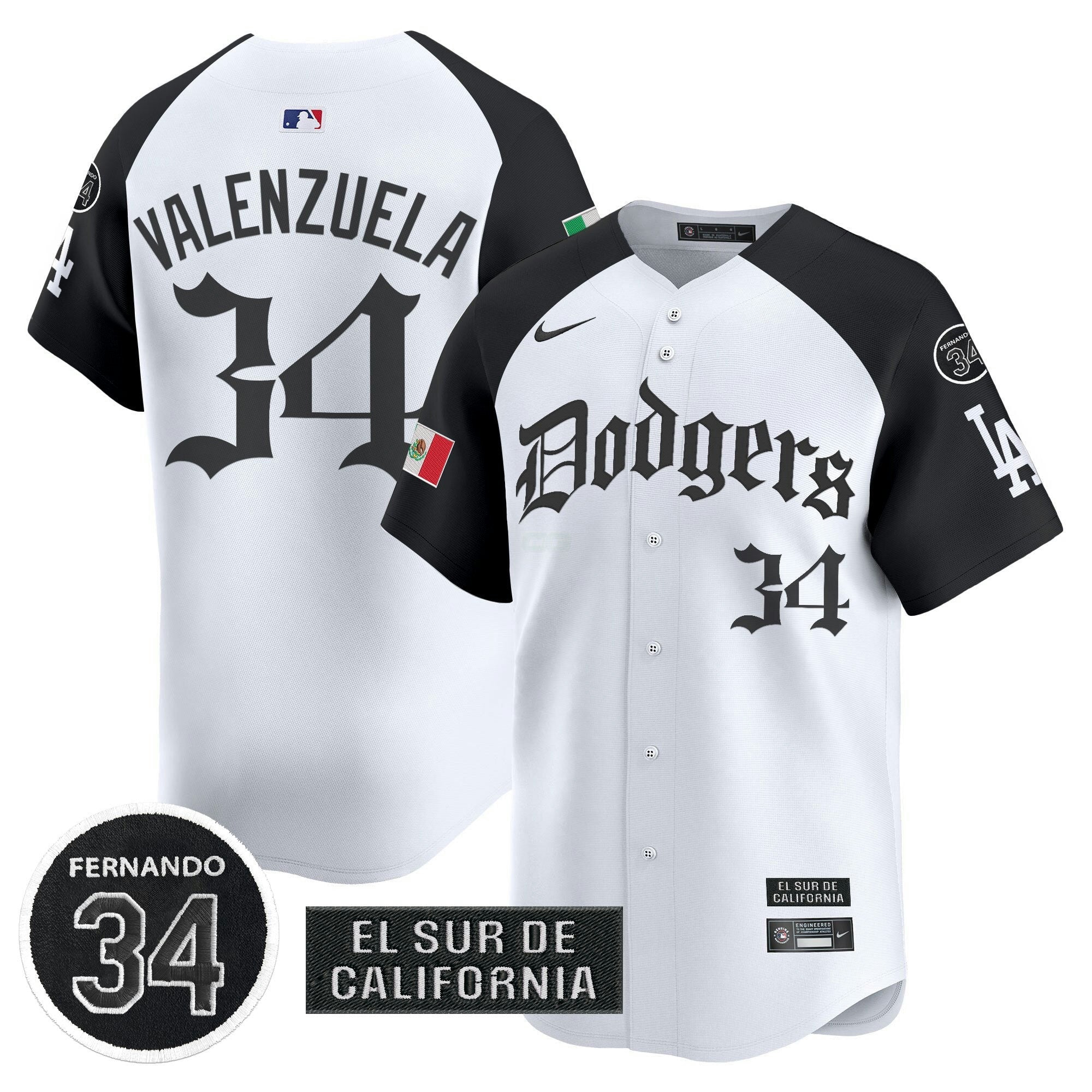 Camisa MLB Men’s Mexico 2025 LA Gothic Style Vapor Premier Limited Jersey V2