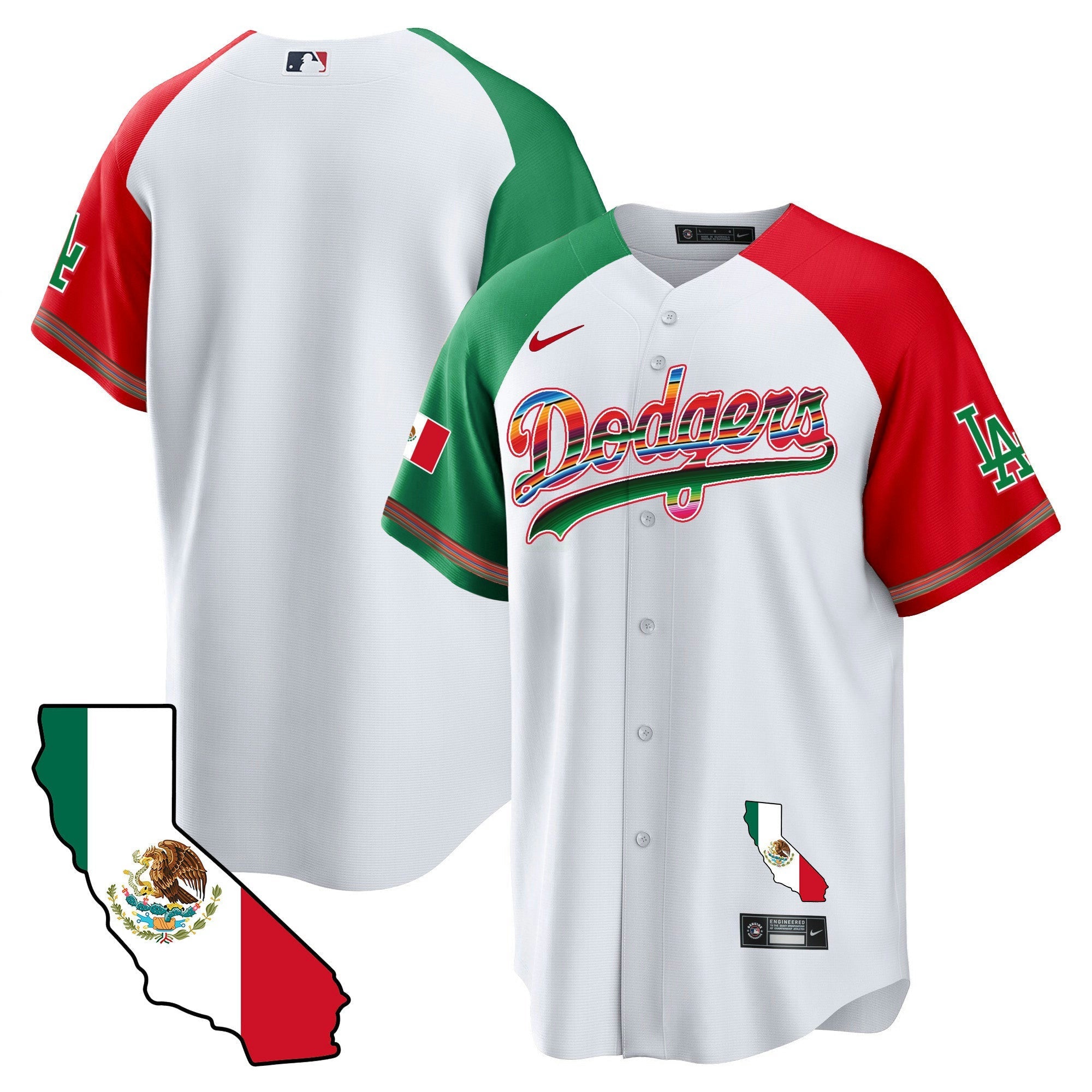 Camisa MLB Men’s Mexico California Map Cool Base Jersey