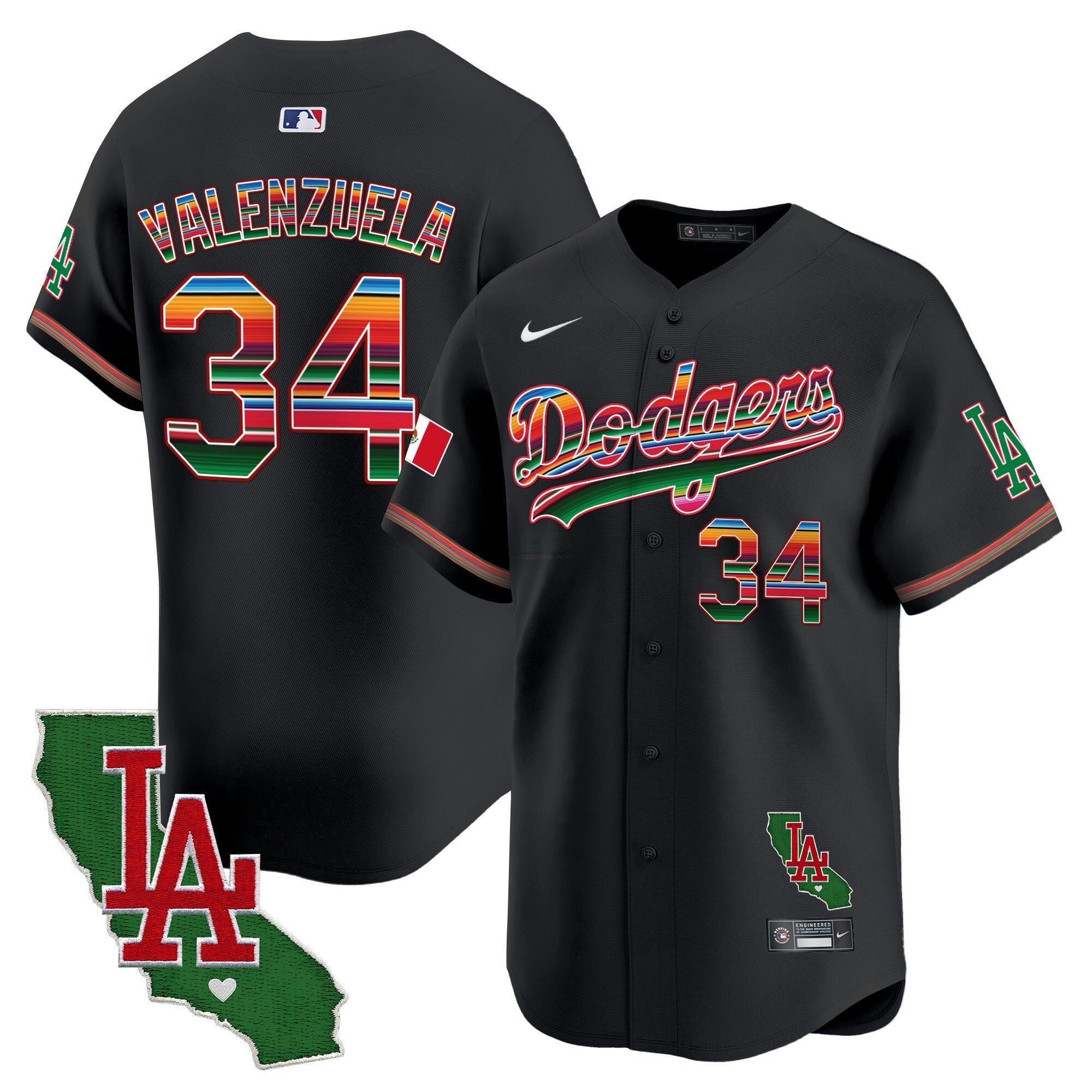 Camisa MLB Men’s Mexico California Patch Vapor Premier Limited Jersey