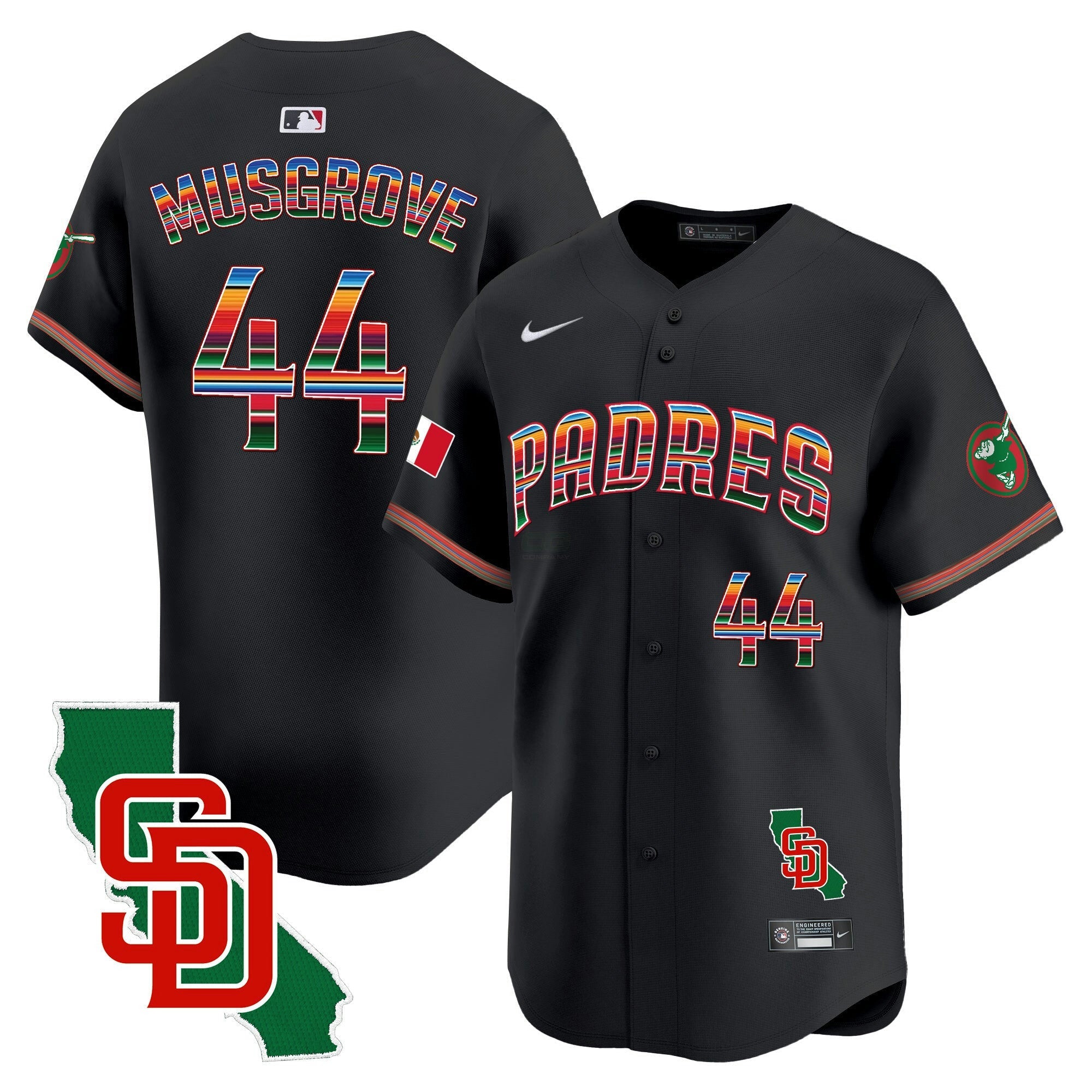 Camisa MLB Men’s Mexico California Patch Vapor Premier Limited Jersey