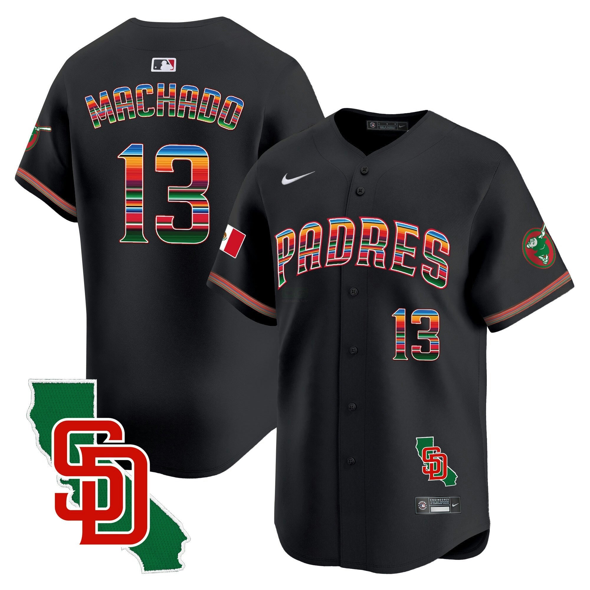 Camisa MLB Men’s Mexico California Patch Vapor Premier Limited Jersey