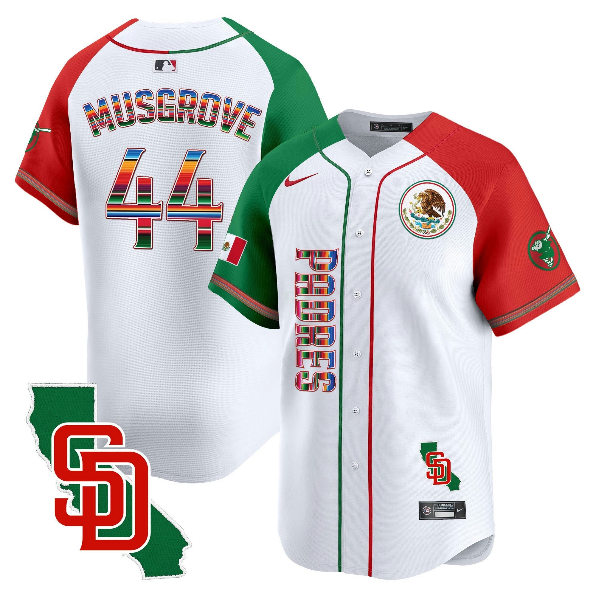 Camisa MLB Men’s Mexico California Patch Vapor Premier Limited Jersey V2