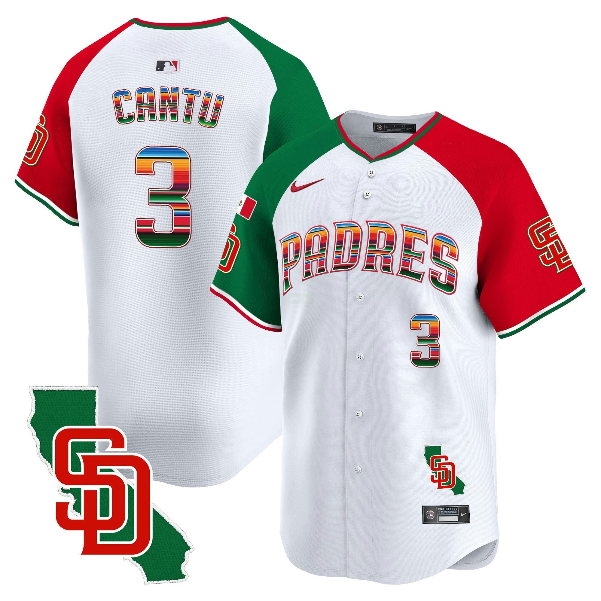 Camisa MLB Men’s Mexico California Patch Vapor Premier Limited Jersey V3