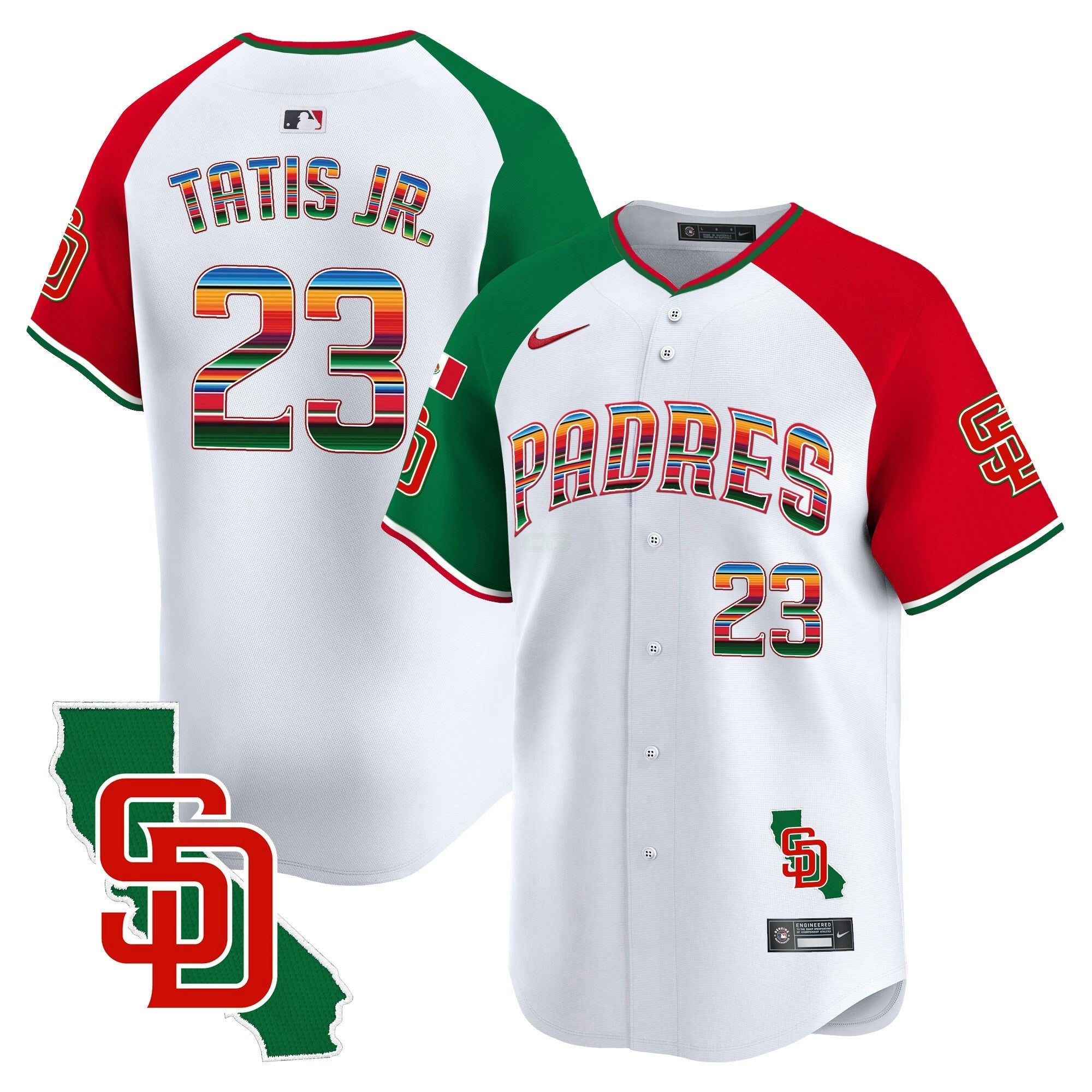 Camisa MLB Men’s Mexico California Patch Vapor Premier Limited Jersey V3