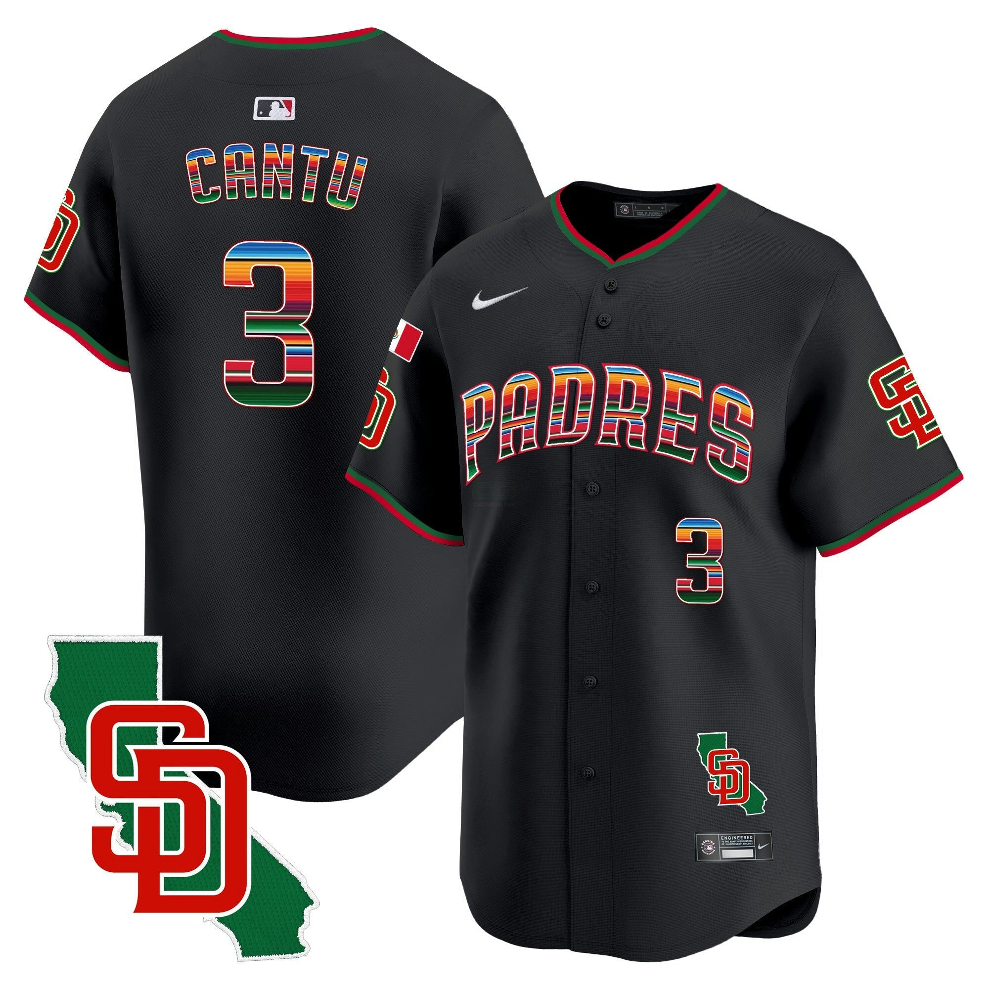 Camisa MLB Men’s Mexico California Patch Vapor Premier Limited Jersey V3