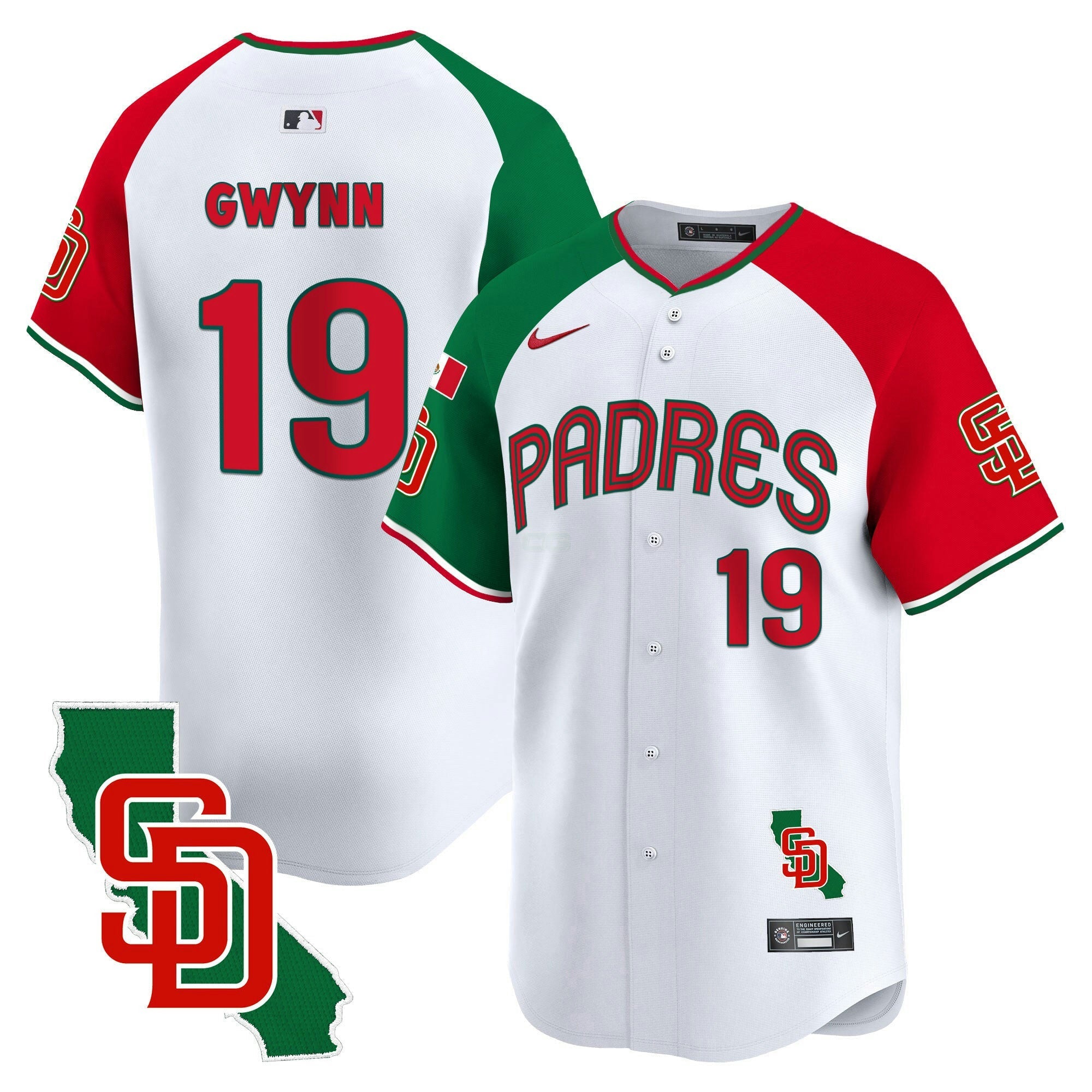 Camisa MLB Men’s Mexico California Patch Vapor Premier Limited Jersey V4