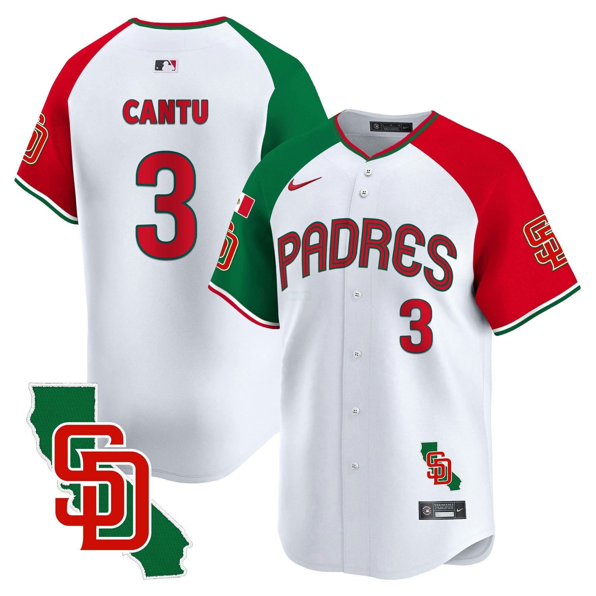 Camisa MLB Men’s Mexico California Patch Vapor Premier Limited Jersey V4