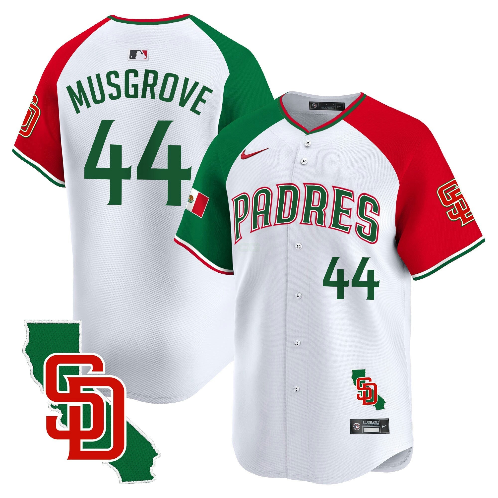 Camisa MLB Men’s Mexico California Patch Vapor Premier Limited Jersey V5