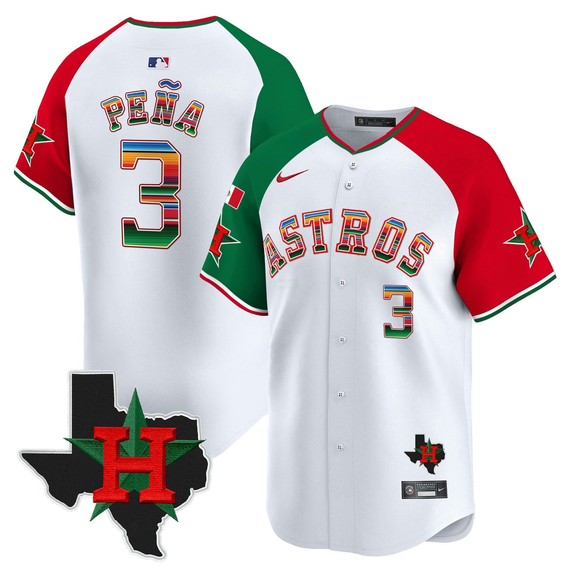 Camisa MLB Men’s Mexico Texas Patch Vapor Premier Limited Jersey V2