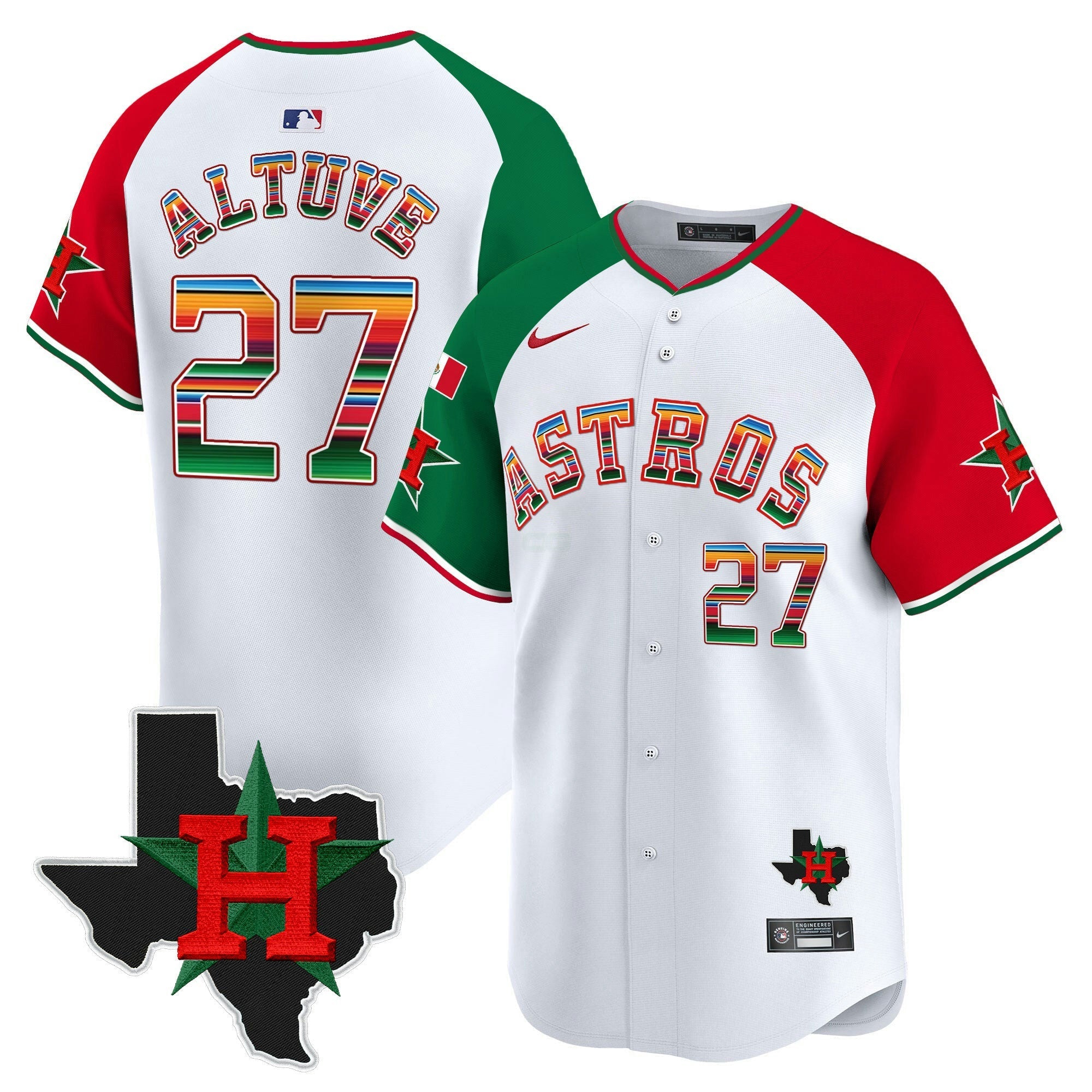 Camisa MLB Men’s Mexico Texas Patch Vapor Premier Limited Jersey V2