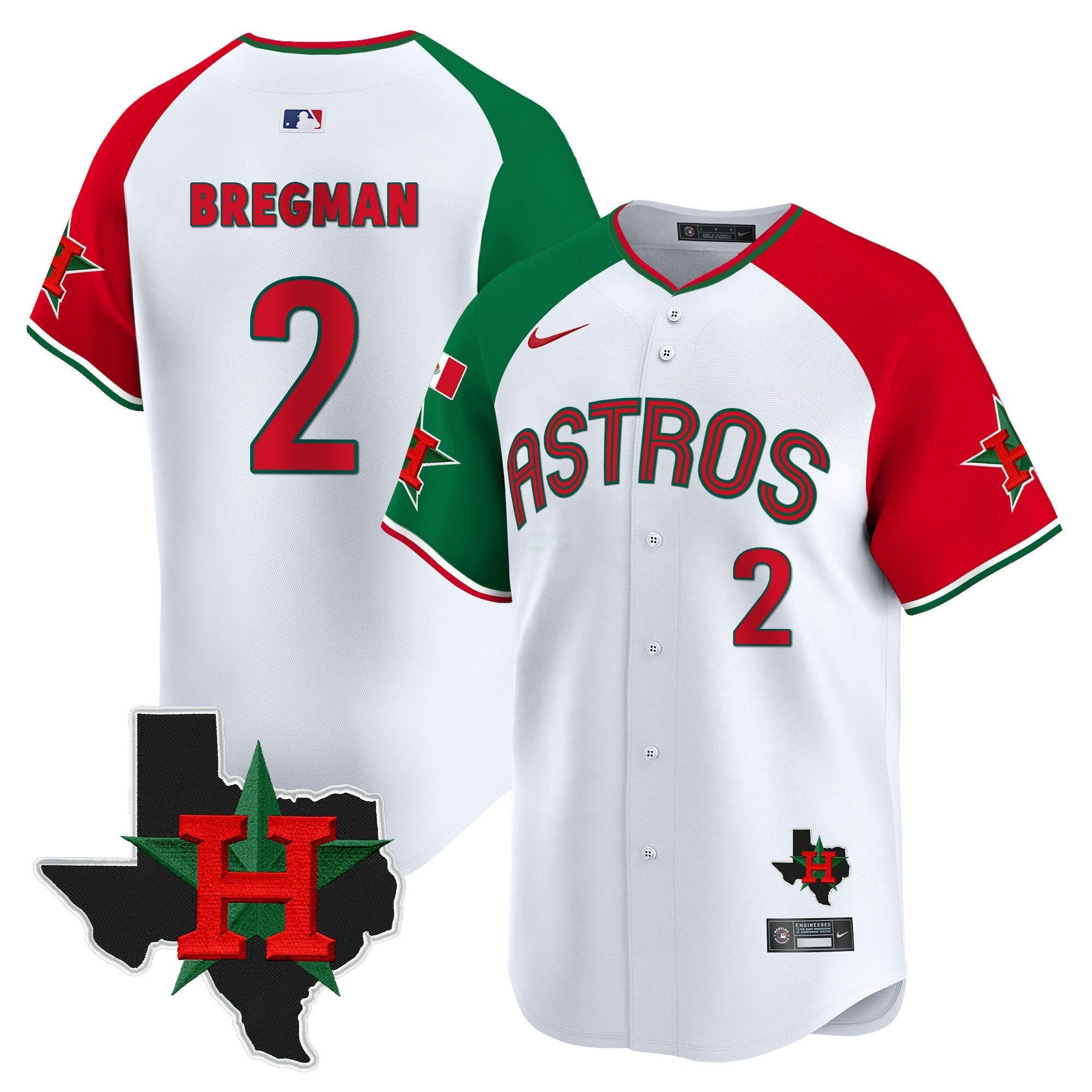Camisa MLB Men’s Mexico Texas Patch Vapor Premier Limited Jersey V3