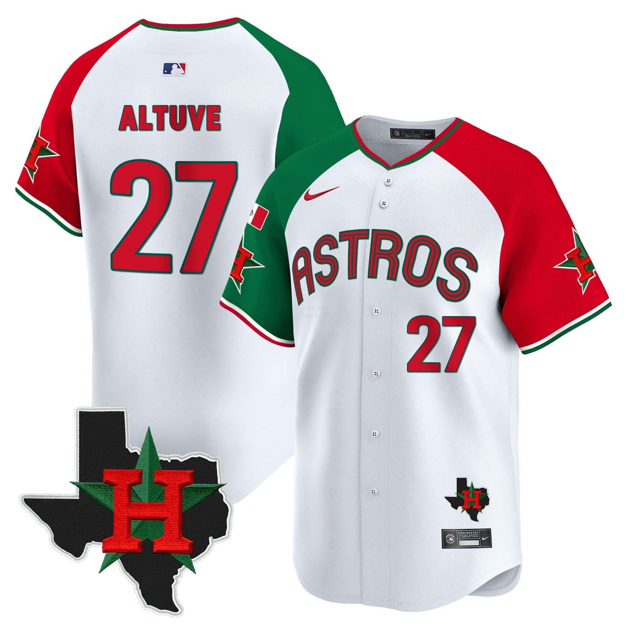 Camisa MLB Men’s Mexico Texas Patch Vapor Premier Limited Jersey V3
