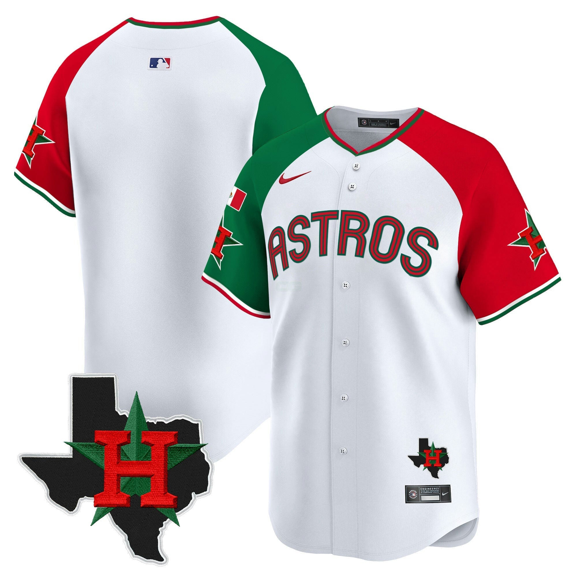 Camisa MLB Men’s Mexico Texas Patch Vapor Premier Limited Jersey V3