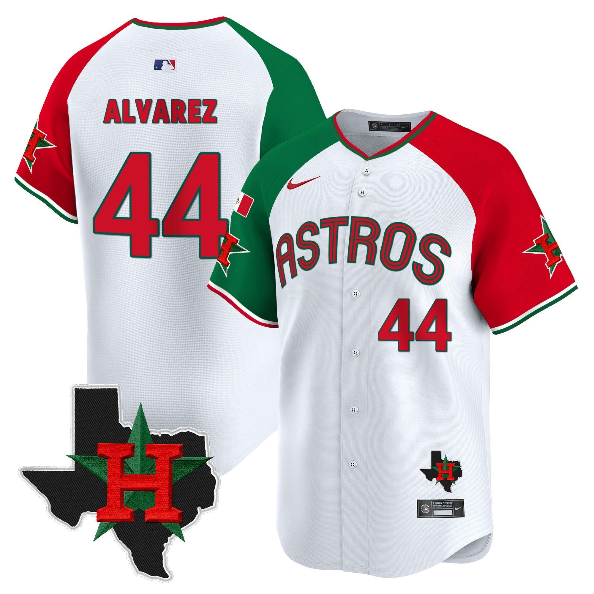 Camisa MLB Men’s Mexico Texas Patch Vapor Premier Limited Jersey V3