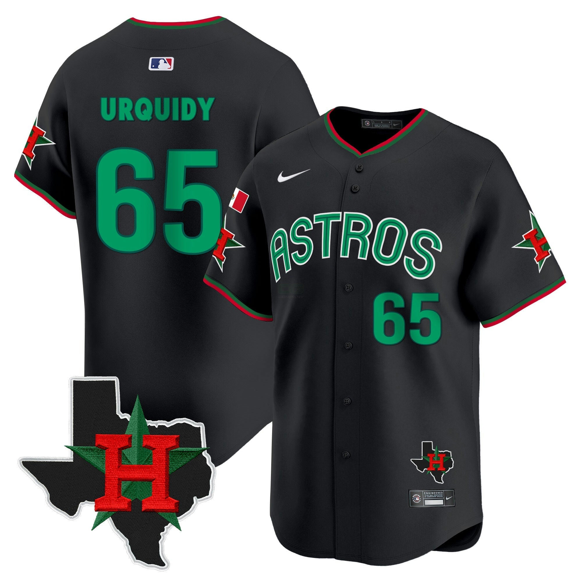 Camisa MLB Men’s Mexico Texas Patch Vapor Premier Limited Jersey V3