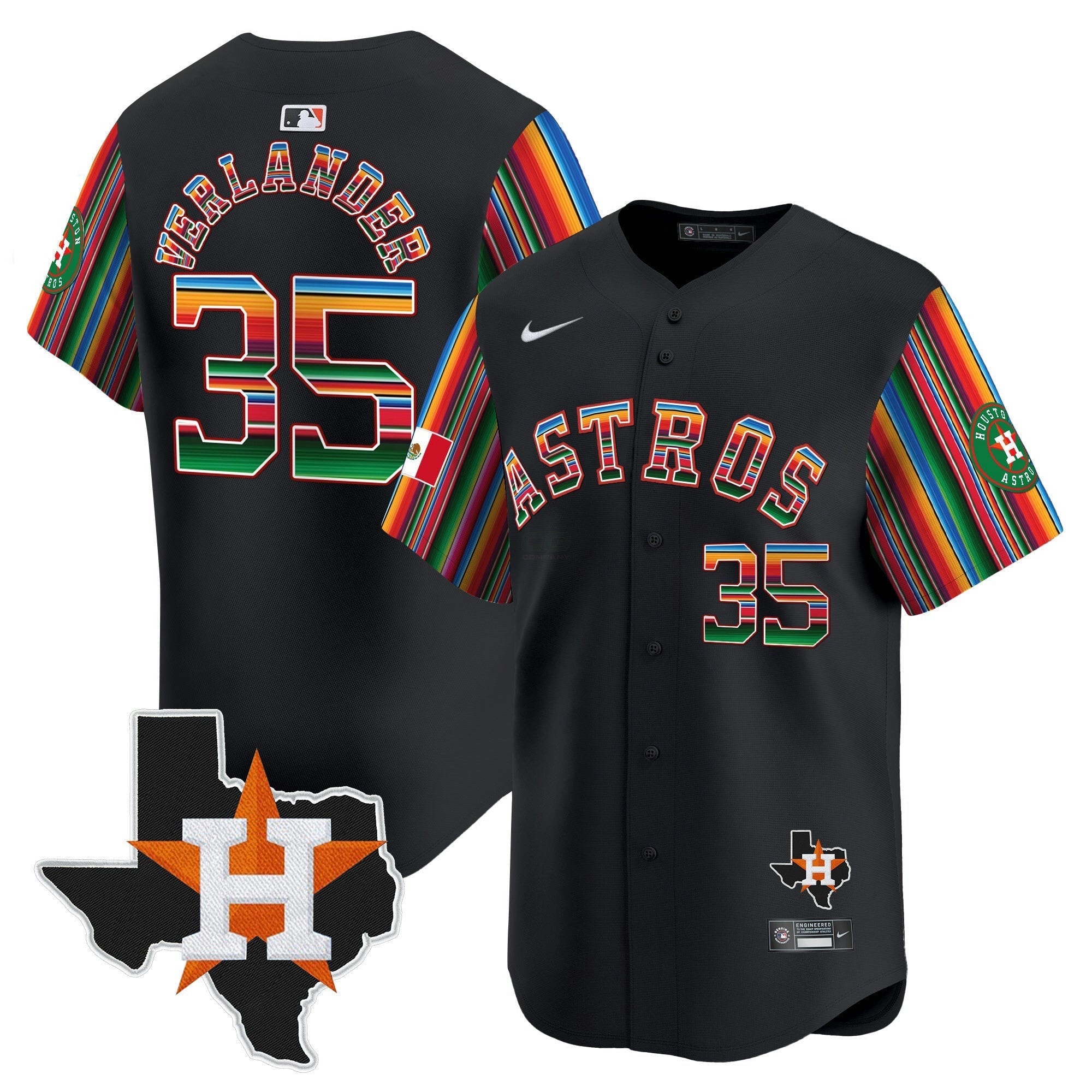 Camisa MLB Men’s Mexico Texas Patch Vapor Premier Limited Jersey V5