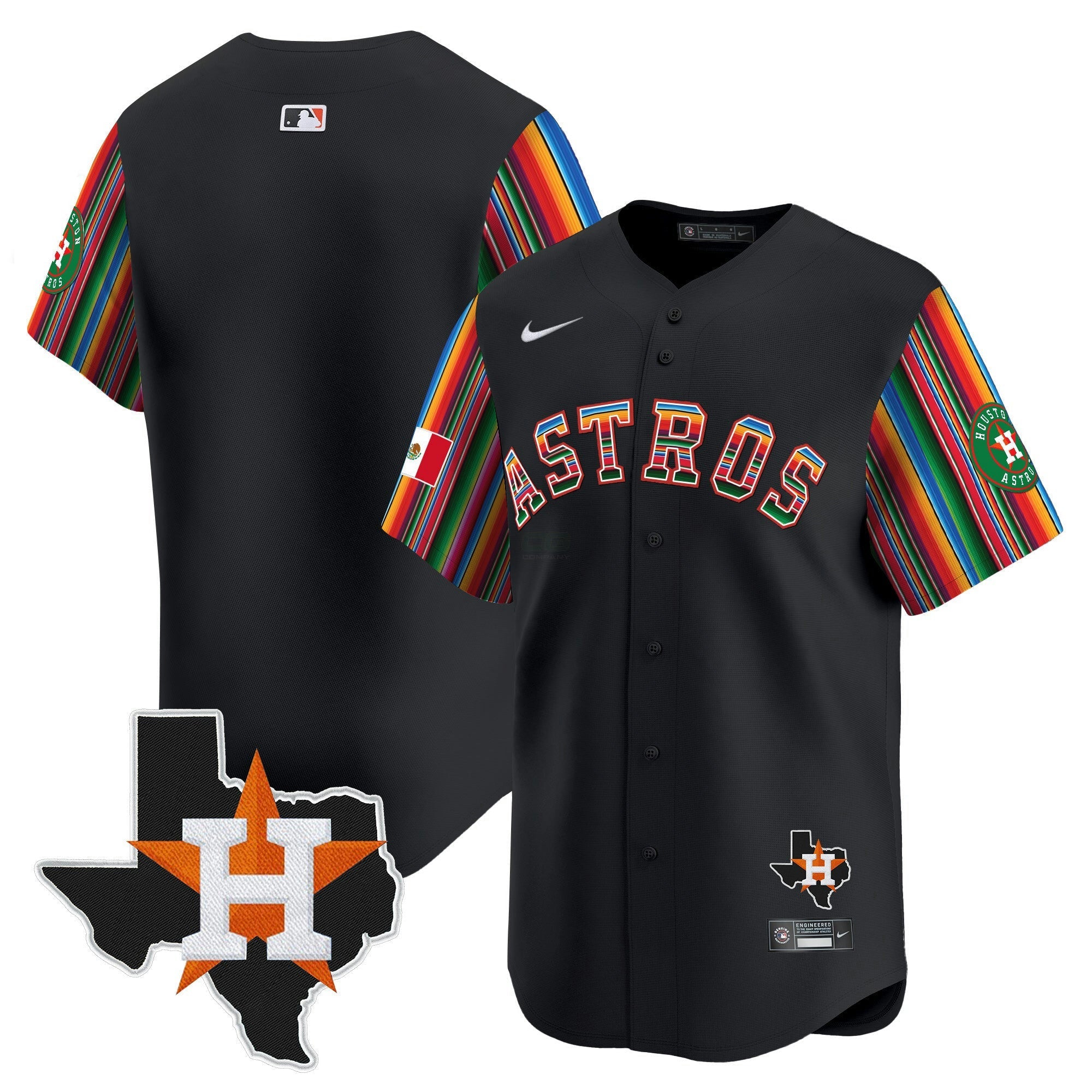 Camisa MLB Men’s Mexico Texas Patch Vapor Premier Limited Jersey V5