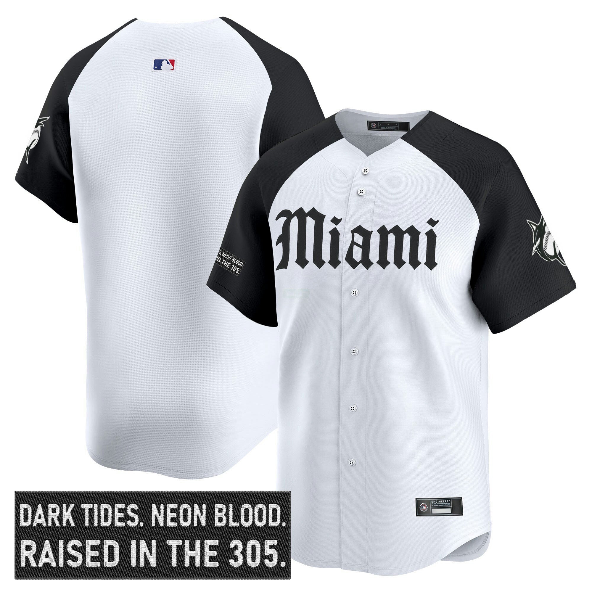 Camisa MLB Men’s Miami ‘Gothic Vice Edition’ Vapor Premier Limited Jersey