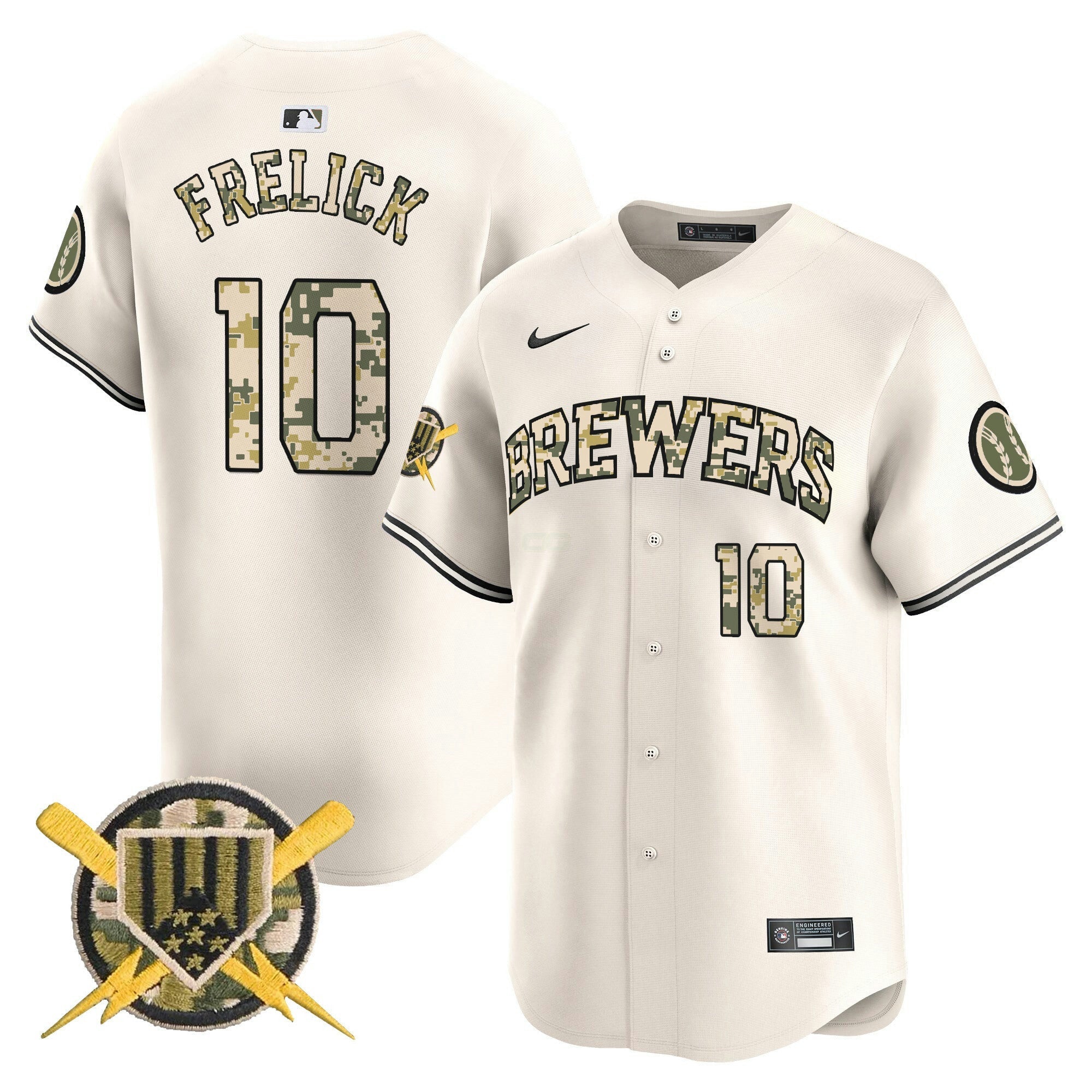 Camisa MLB Men’s Milwaukee Armed Forces Day Vapor Premier Limited Jersey