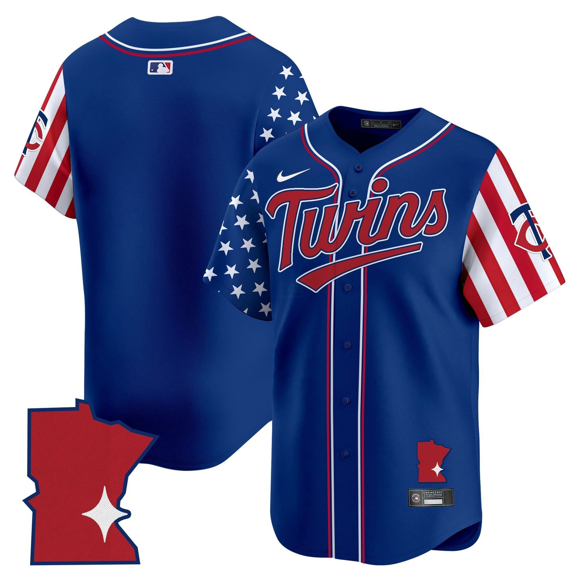 Camisa MLB Men’s Minnesota 2025 Independence Day Vapor Premier Limited Jersey
