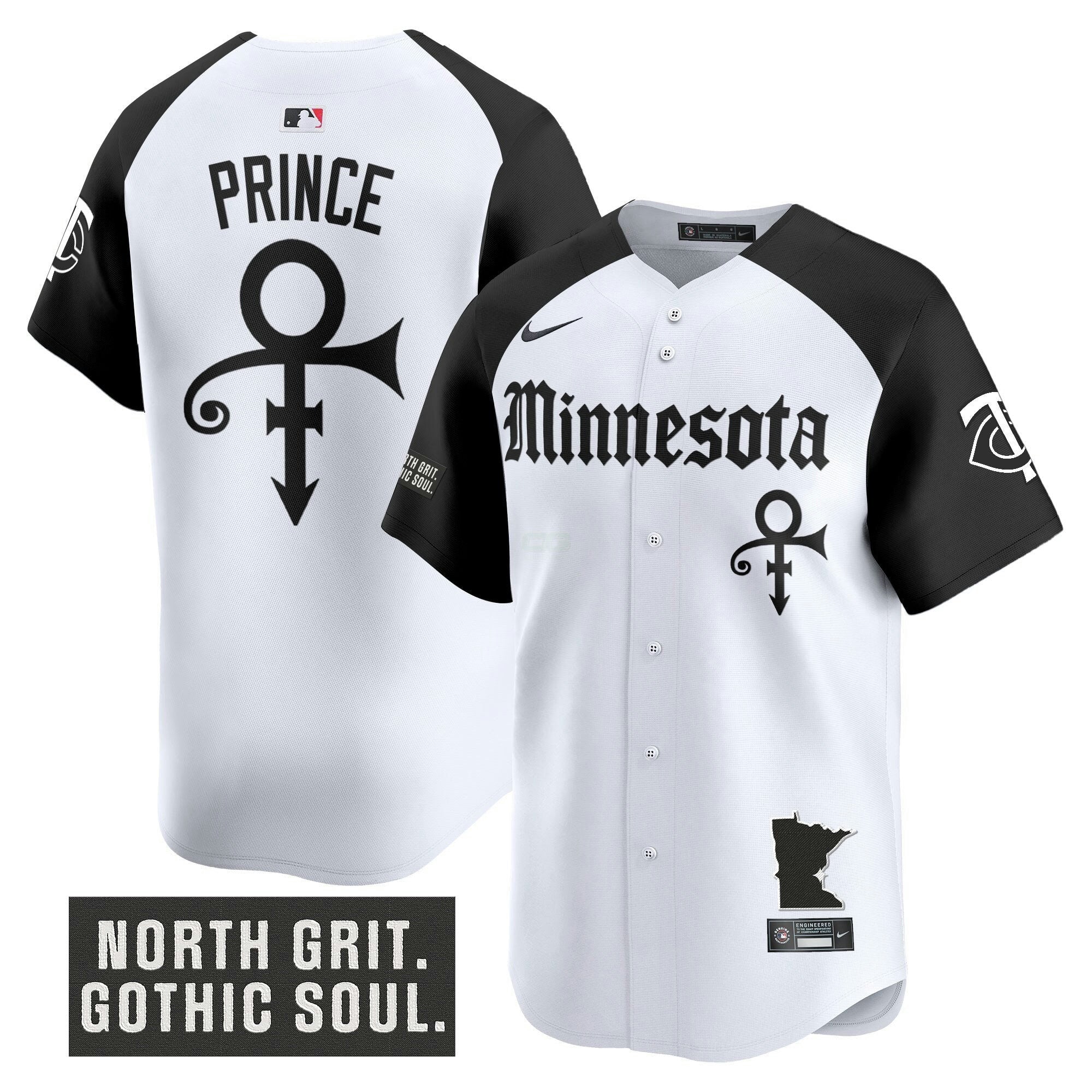 Camisa MLB Men’s Minnesota ‘Gothic North Edition’ Vapor Premier Limited Jersey