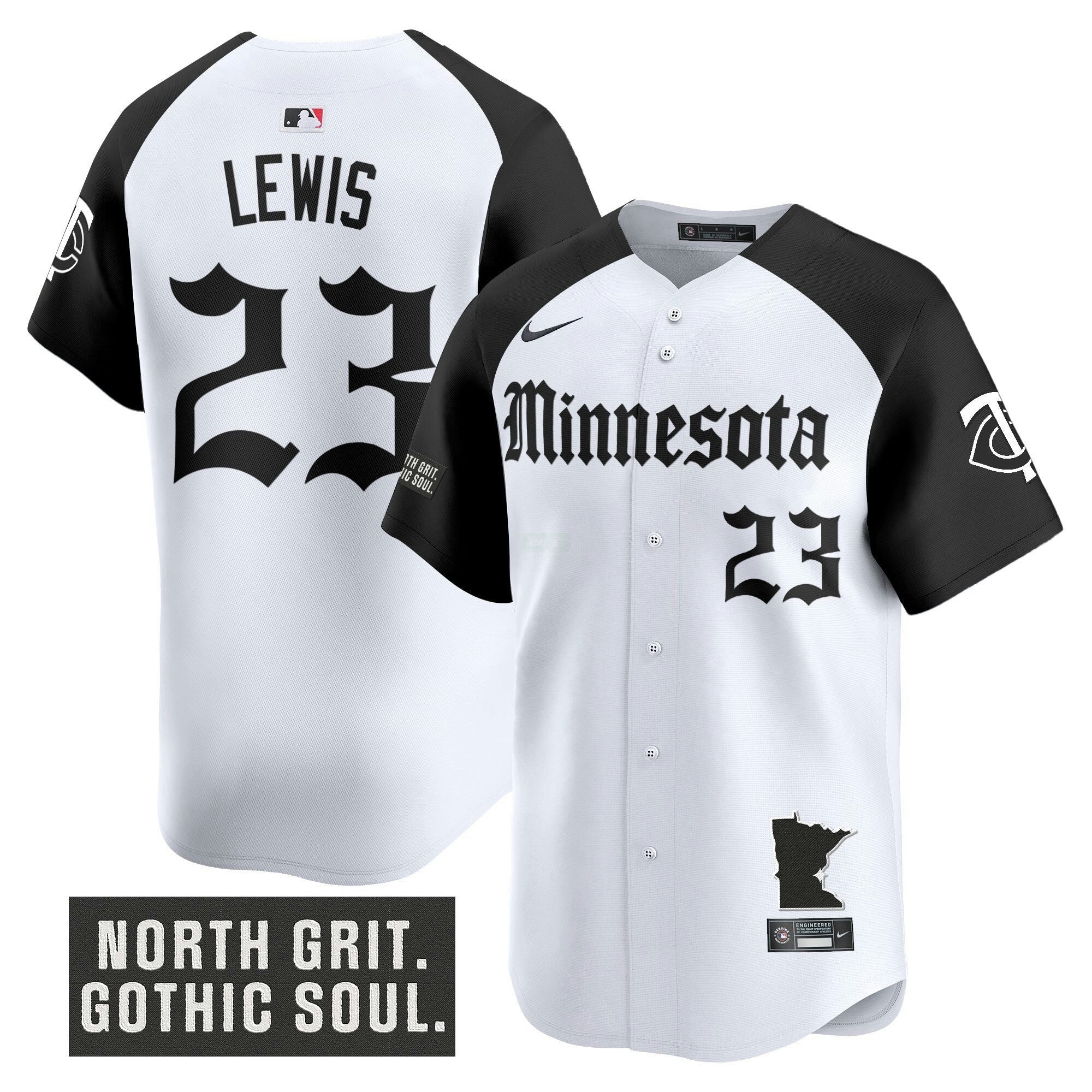Camisa MLB Men’s Minnesota ‘Gothic North Edition’ Vapor Premier Limited Jersey