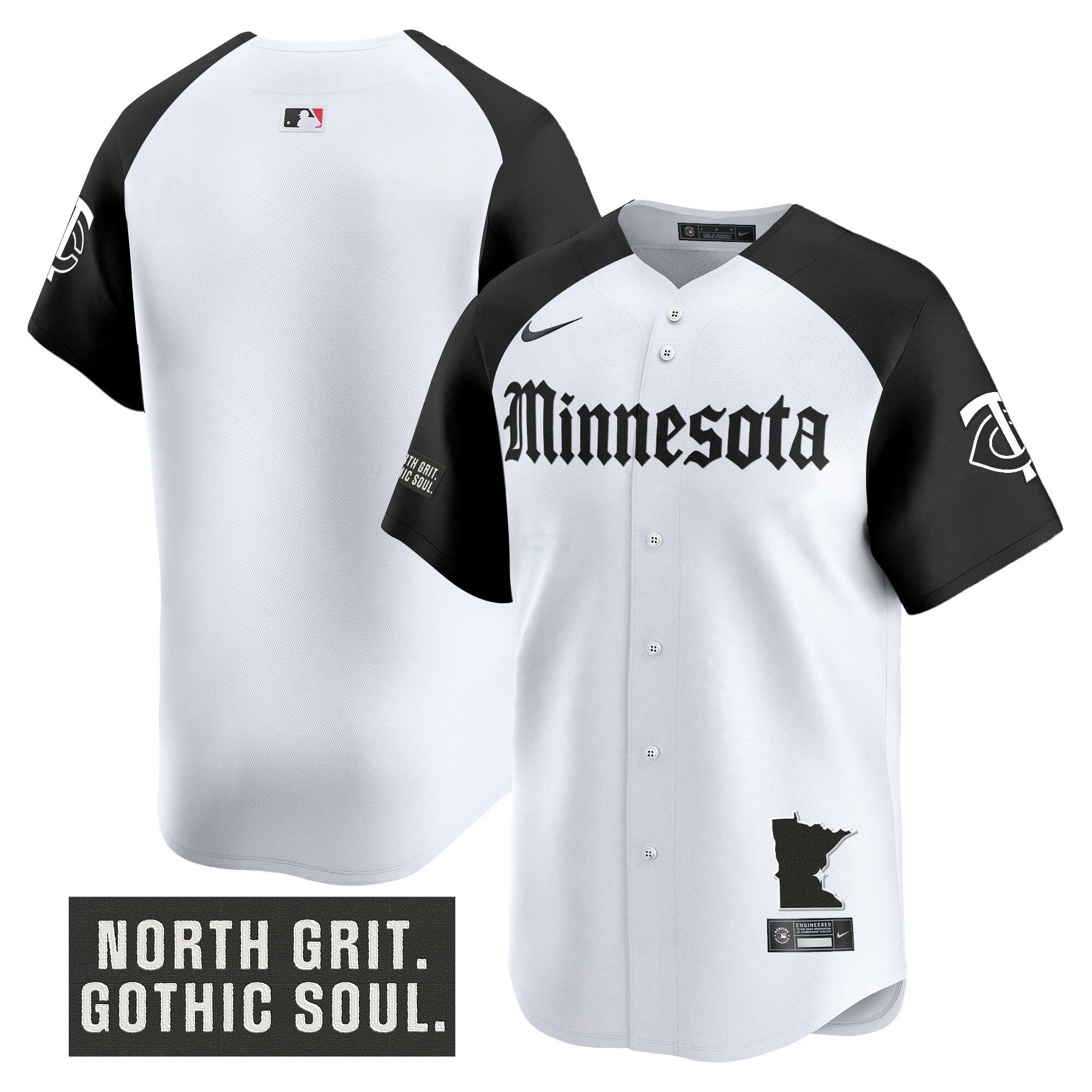 Camisa MLB Men’s Minnesota ‘Gothic North Edition’ Vapor Premier Limited Jersey