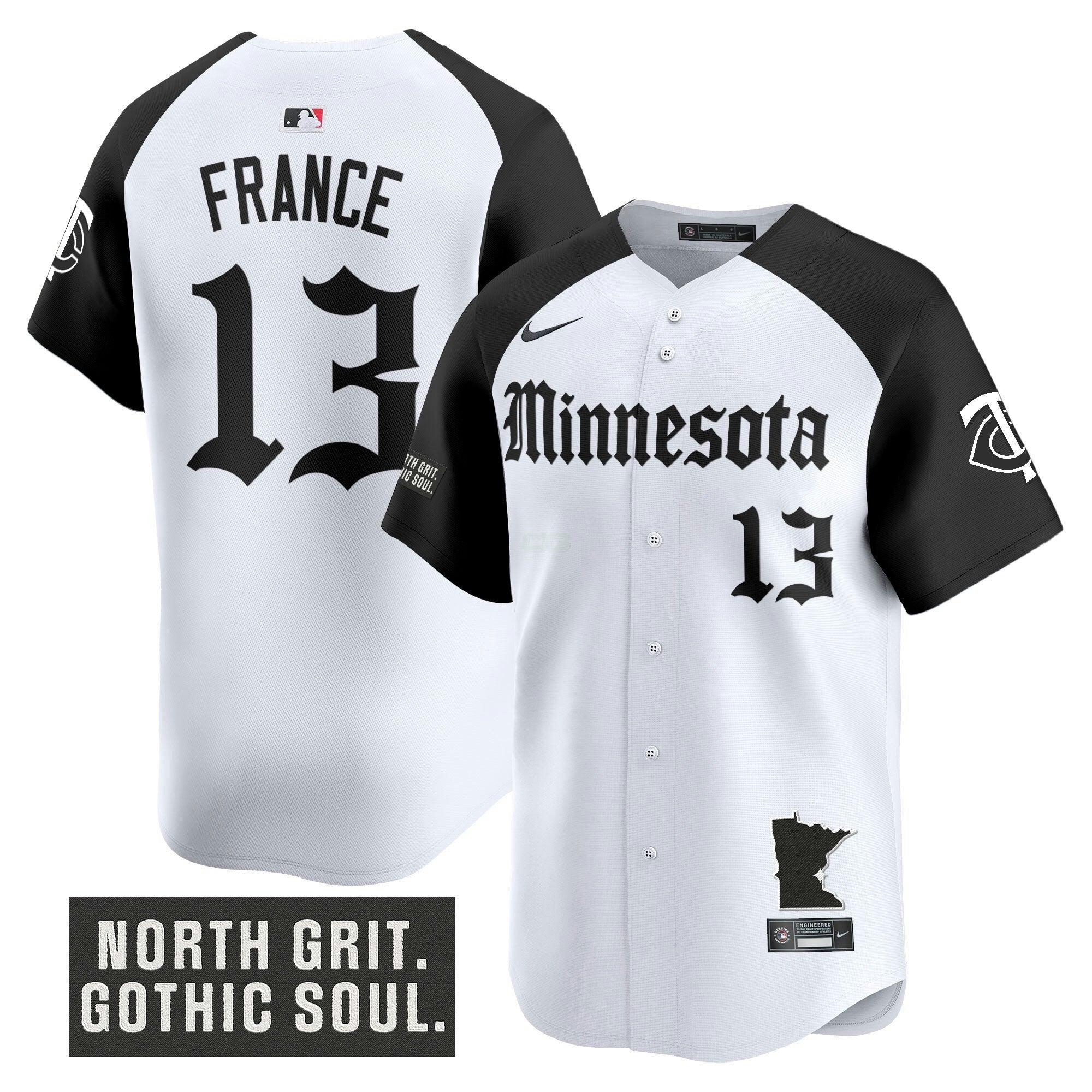 Camisa MLB Men’s Minnesota ‘Gothic North Edition’ Vapor Premier Limited Jersey