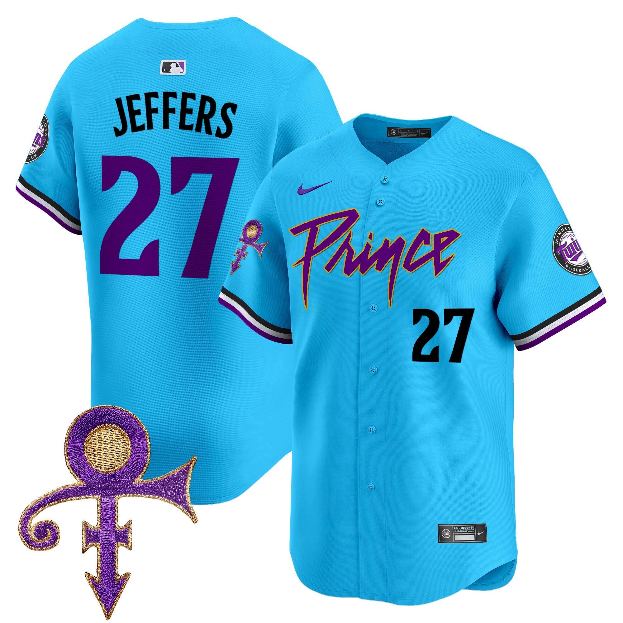 Camisa MLB Men’s Minnesota Prince Patch Vapor Premier Limited Jersey
