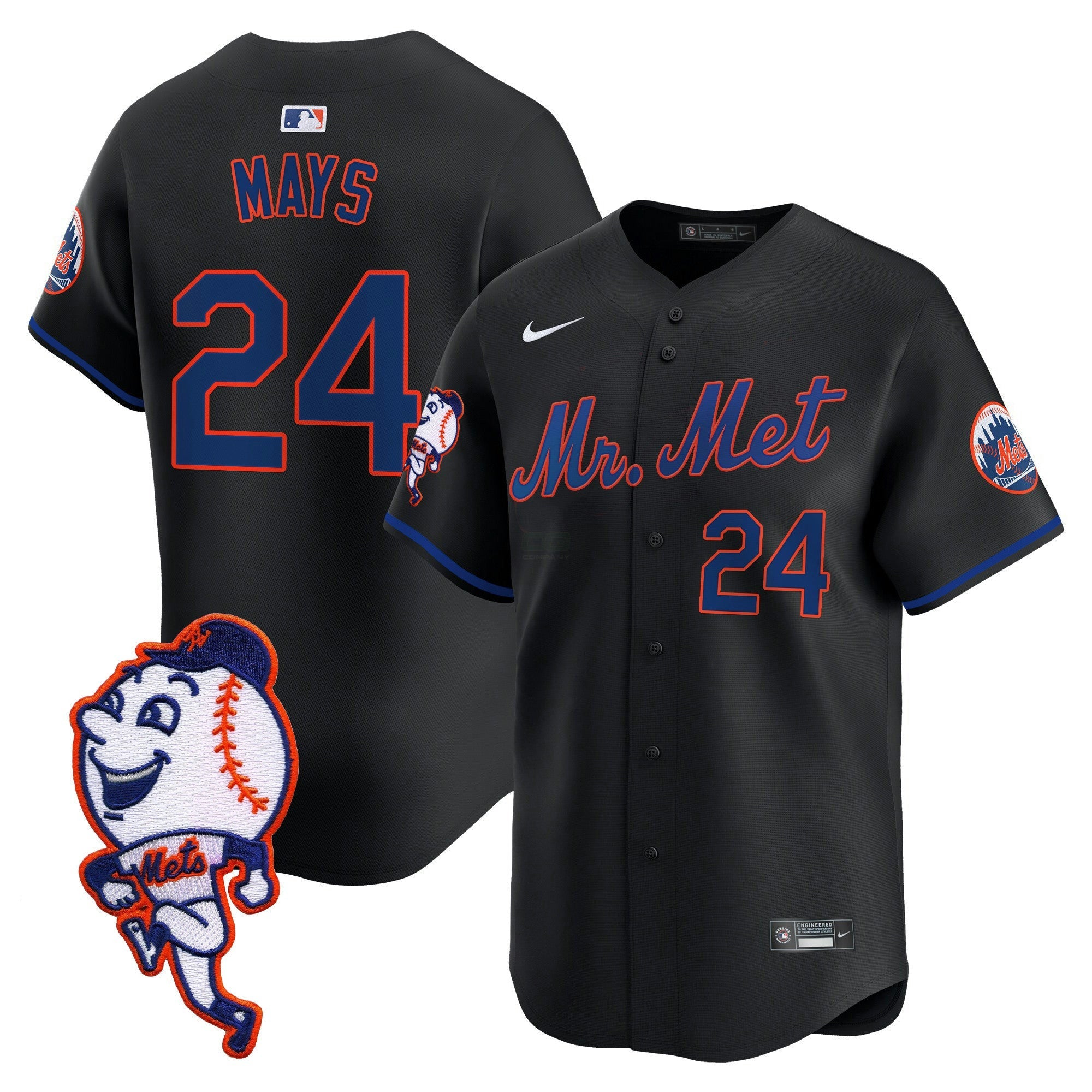 Camisa MLB Men’s Mr. Met Patch Vapor Premier Limited Jersey