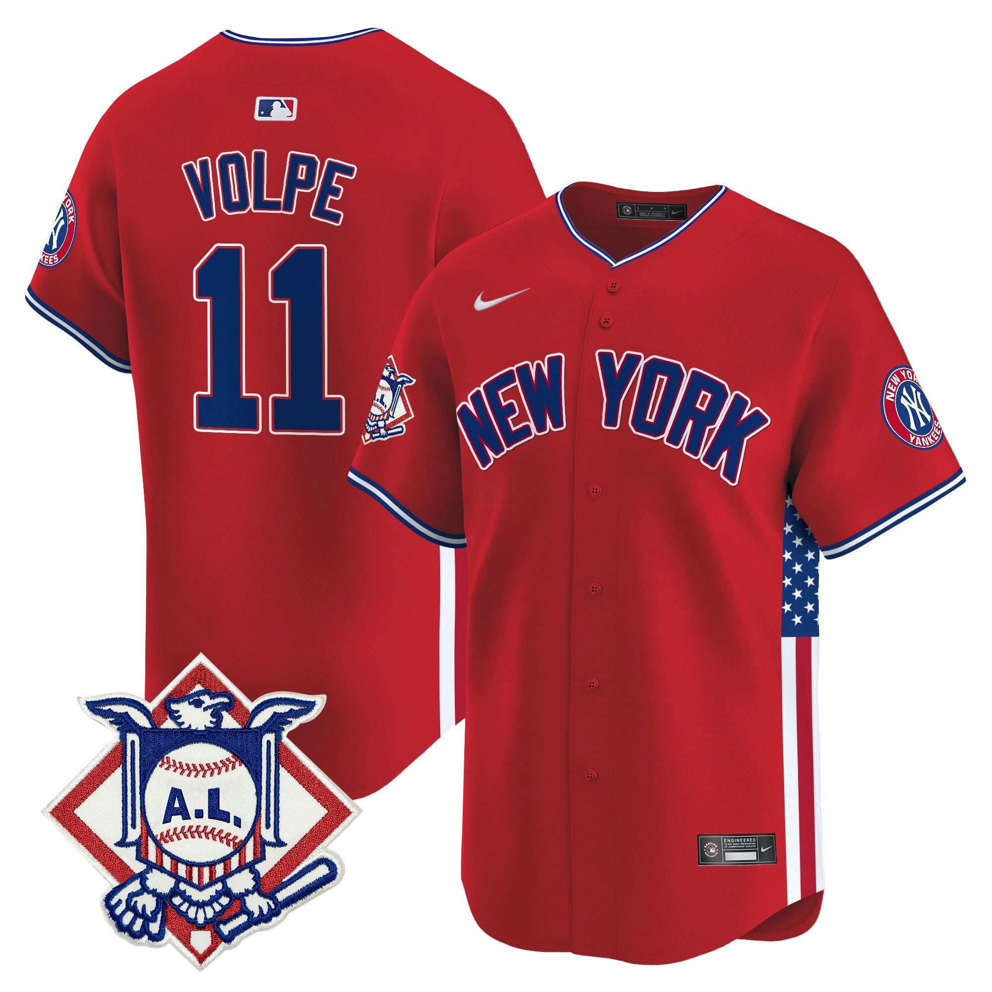 Camisa MLB Men’s New York 2024 Fourth of July Vapor Premier Limited Jersey V8