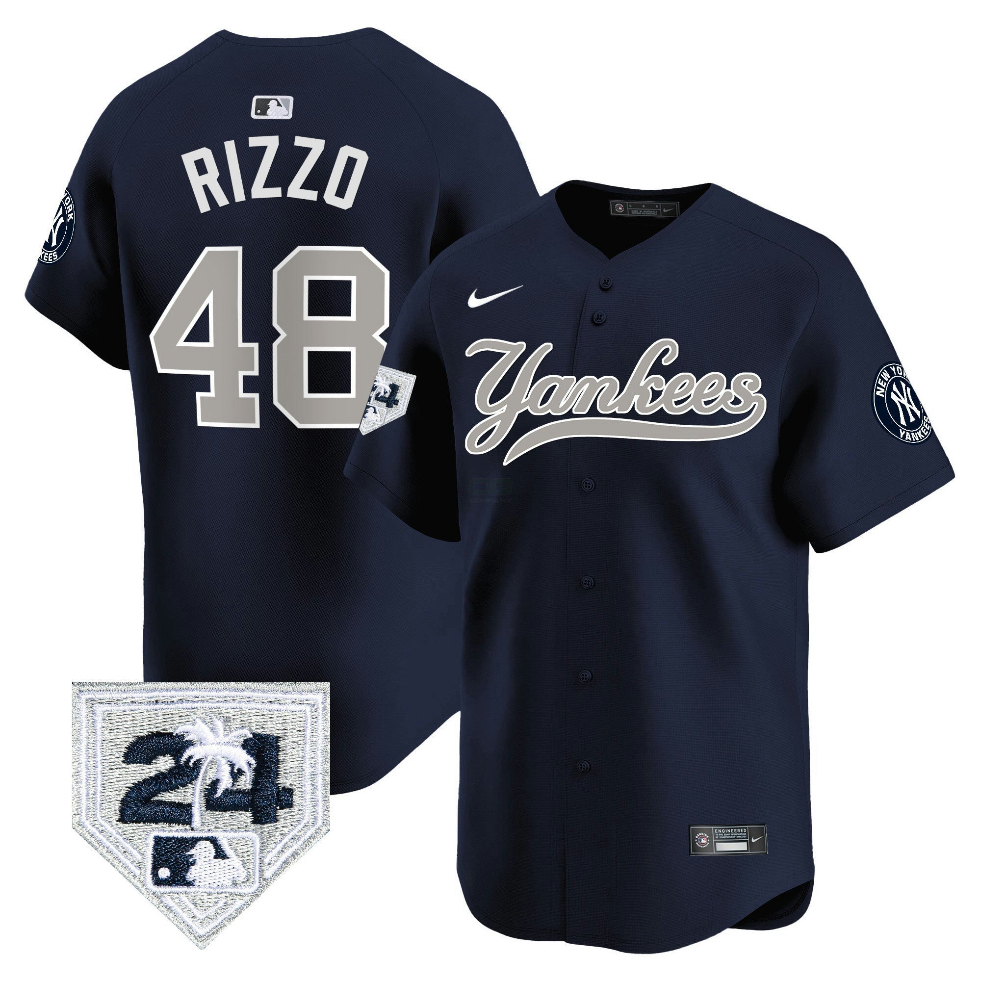 Camisa MLB Men’s New York 2024 Spring Training Patch Vapor Premier Limited Jersey V6