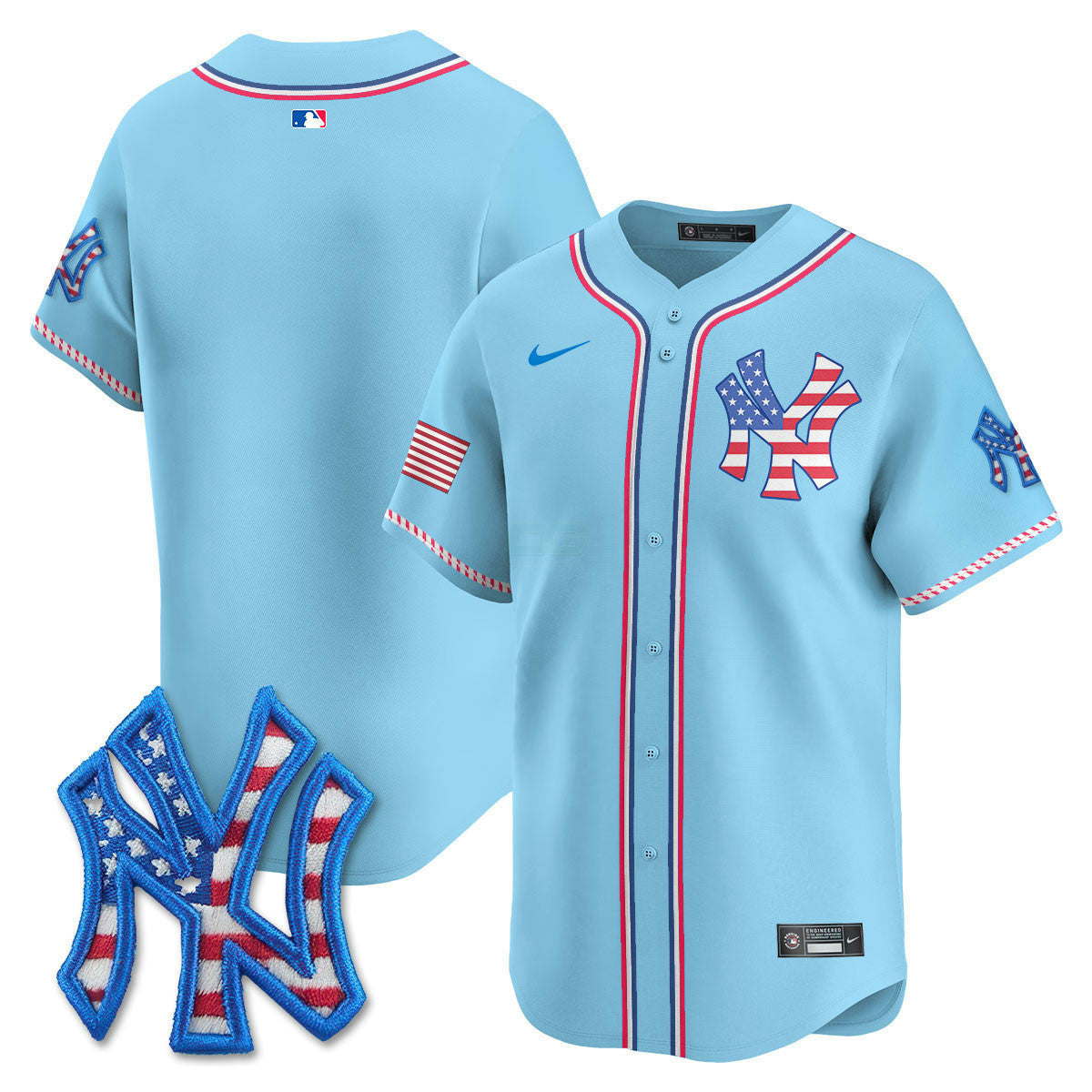 Camisa MLB Men’s New York 2025 Fourth of July Vapor Premier Limited Jersey