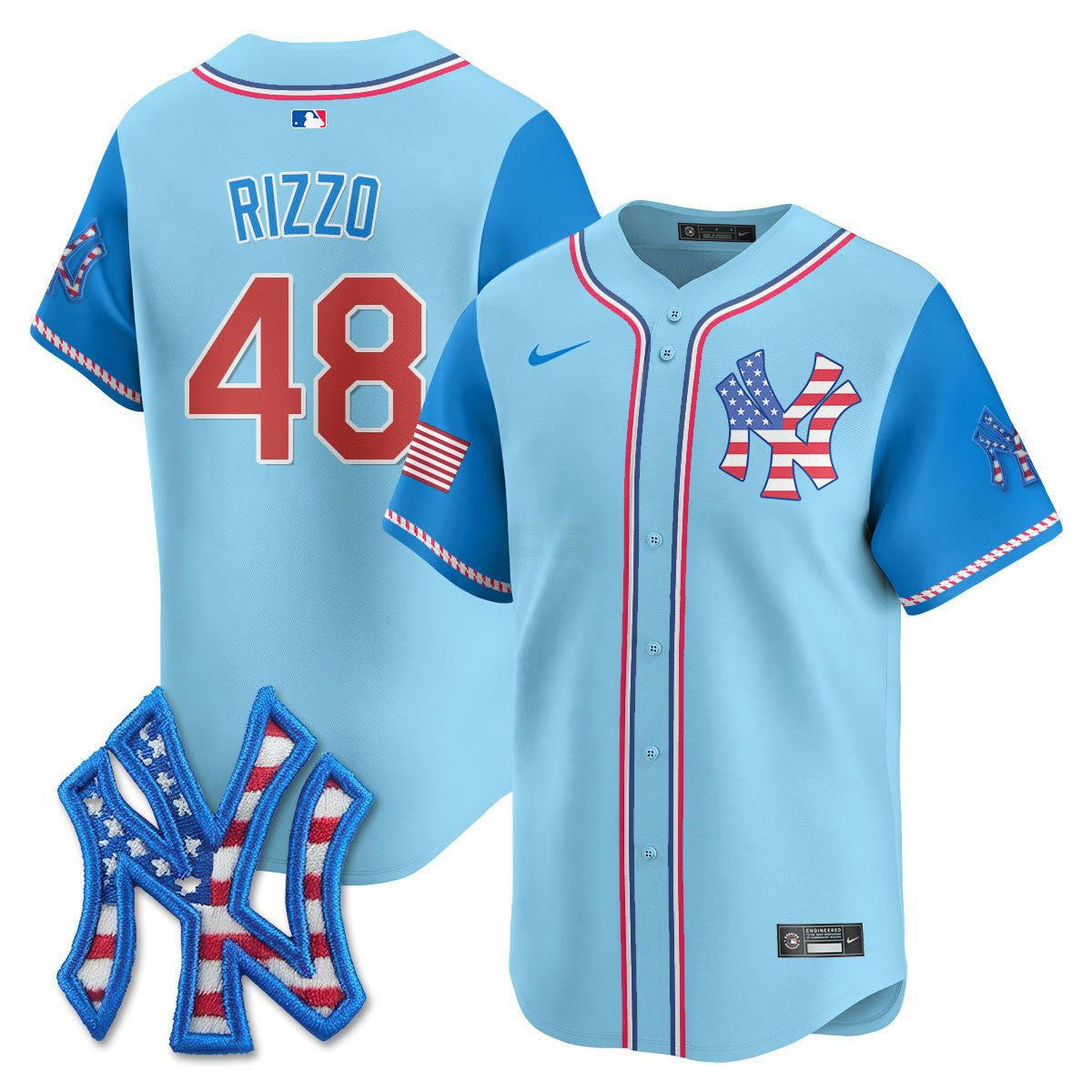Camisa MLB Men’s New York 2025 Fourth of July Vapor Premier Limited Jersey