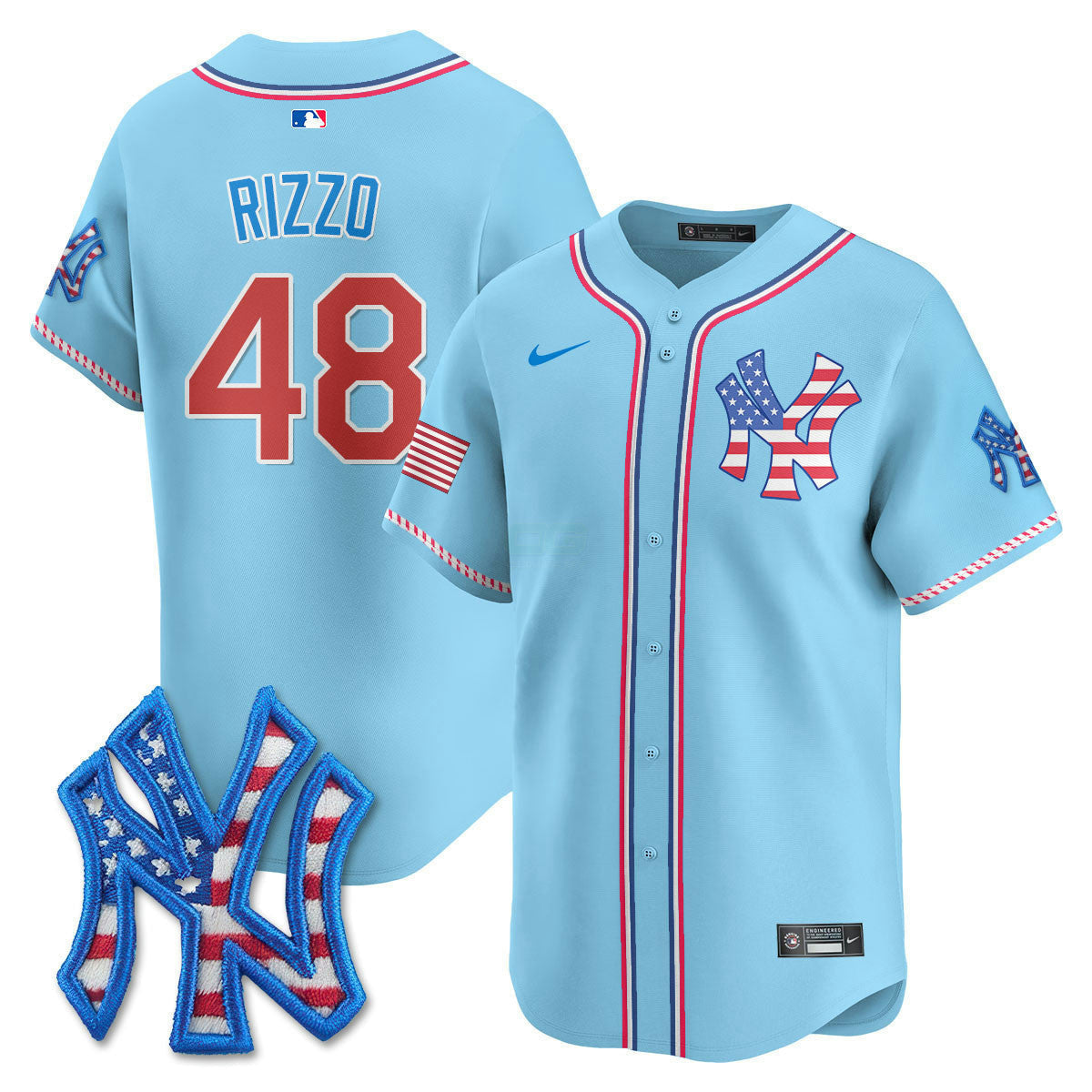 Camisa MLB Men’s New York 2025 Fourth of July Vapor Premier Limited Jersey