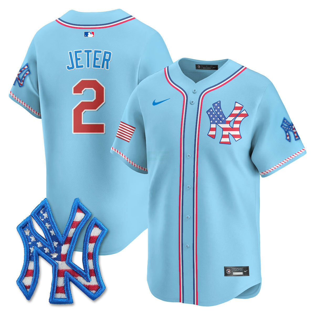 Camisa MLB Men’s New York 2025 Fourth of July Vapor Premier Limited Jersey