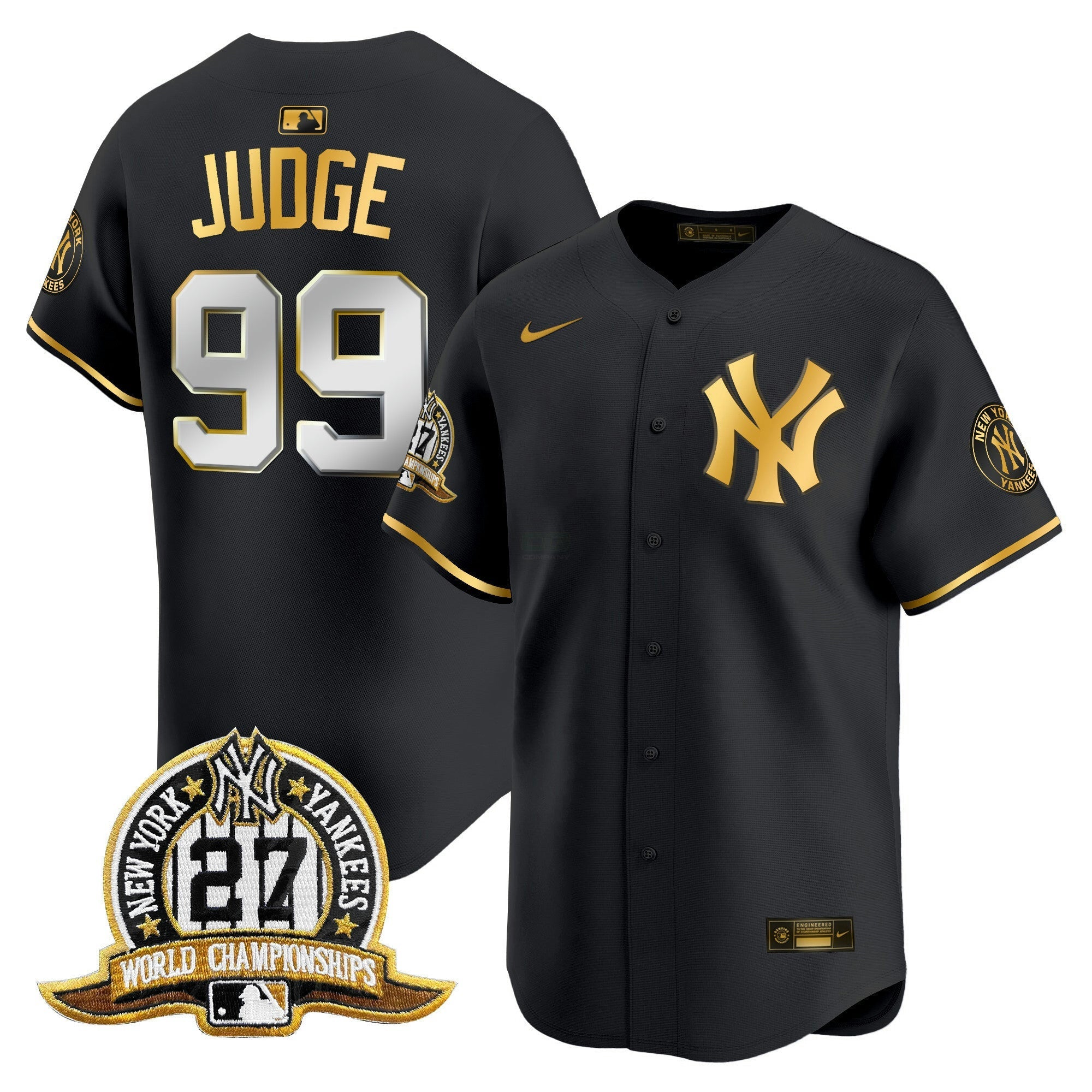 Camisa MLB Men’s New York 27 Time Champions Patch Vapor Premier Limited Jersey